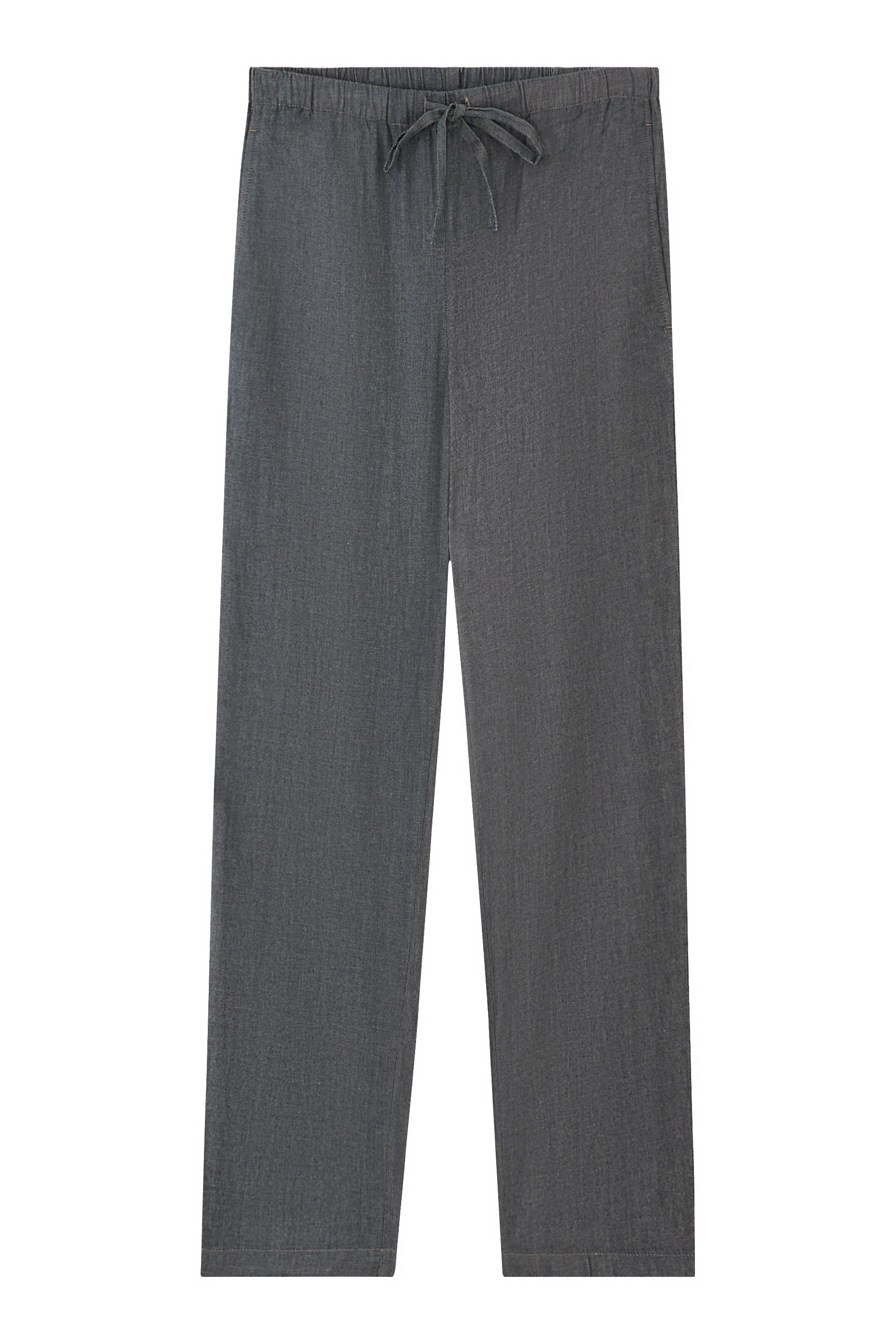 Organic Cotton Twill Pull-On Ankle Pants