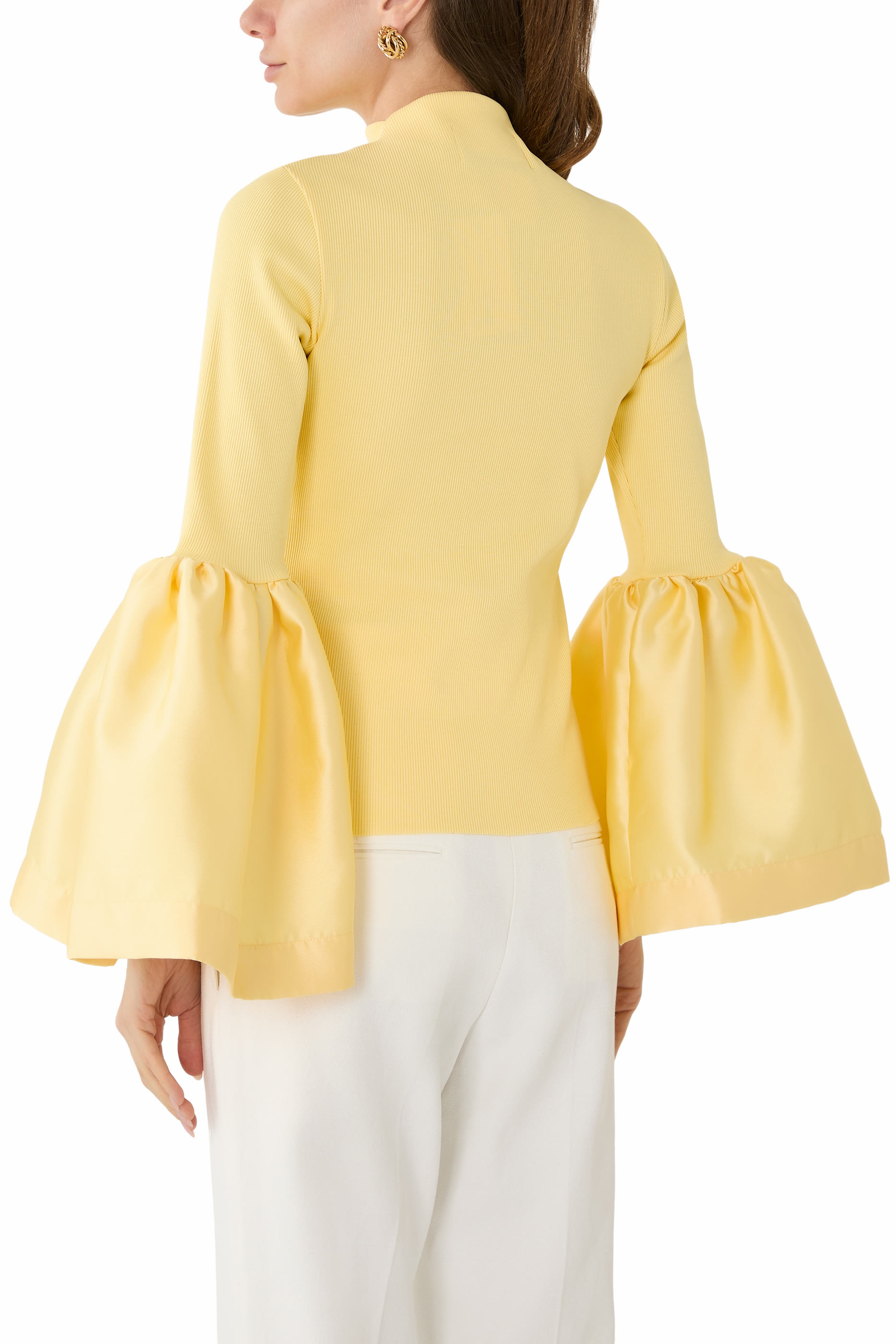 Turtleneck Puff Sleeve Top 
