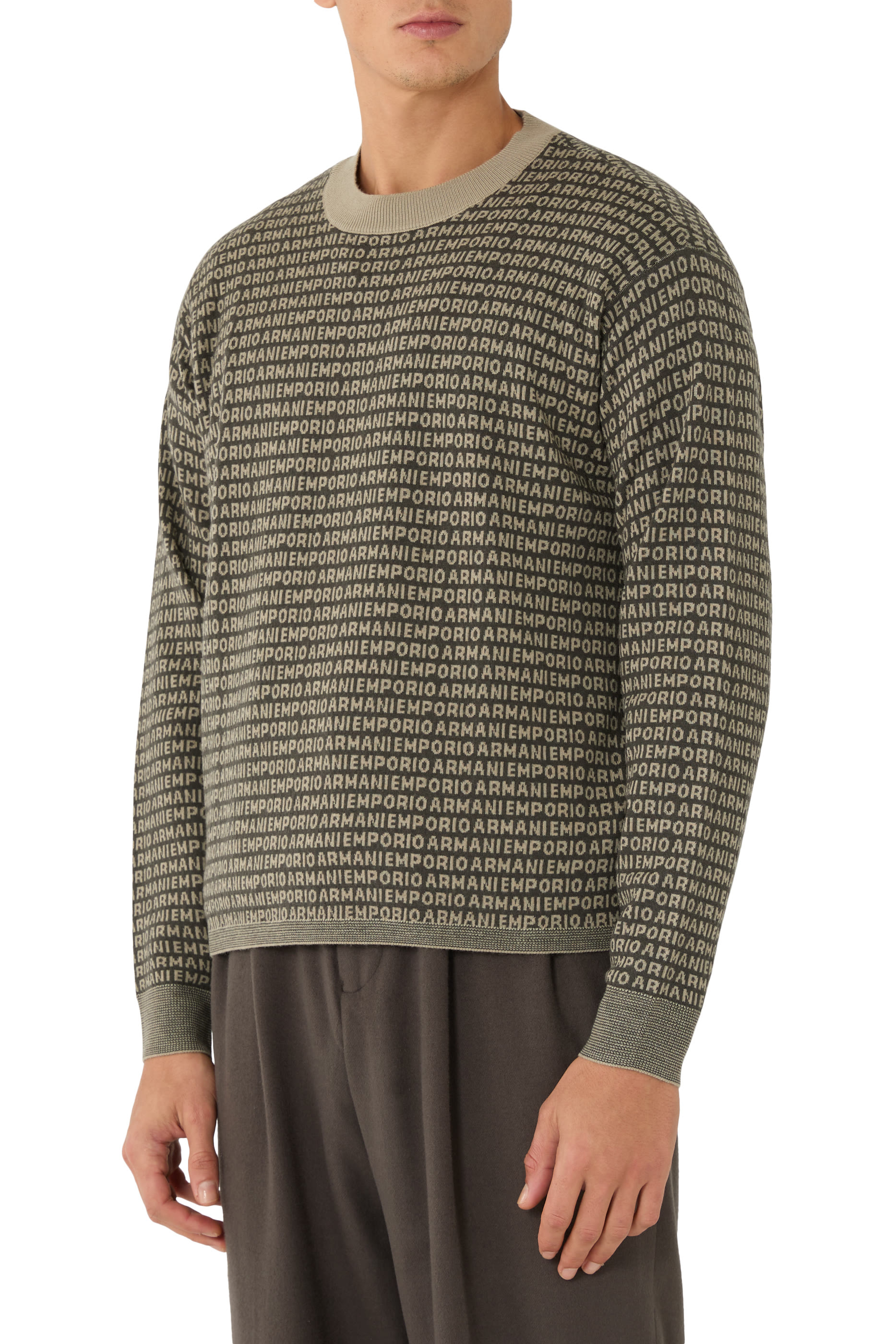  Virgin Wool Jumper With Signature Logo