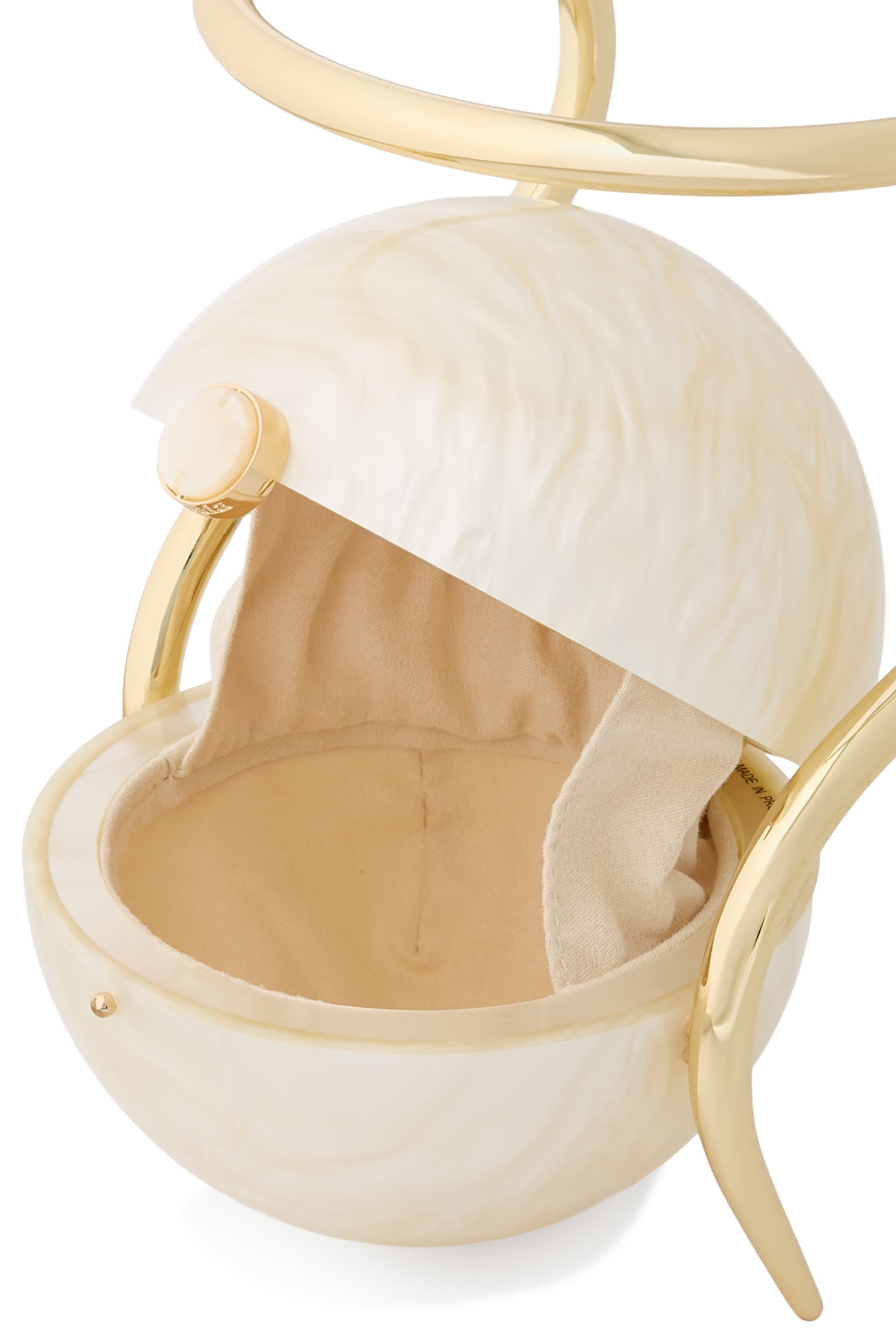 Pearl Top-Handle Clutch Bag