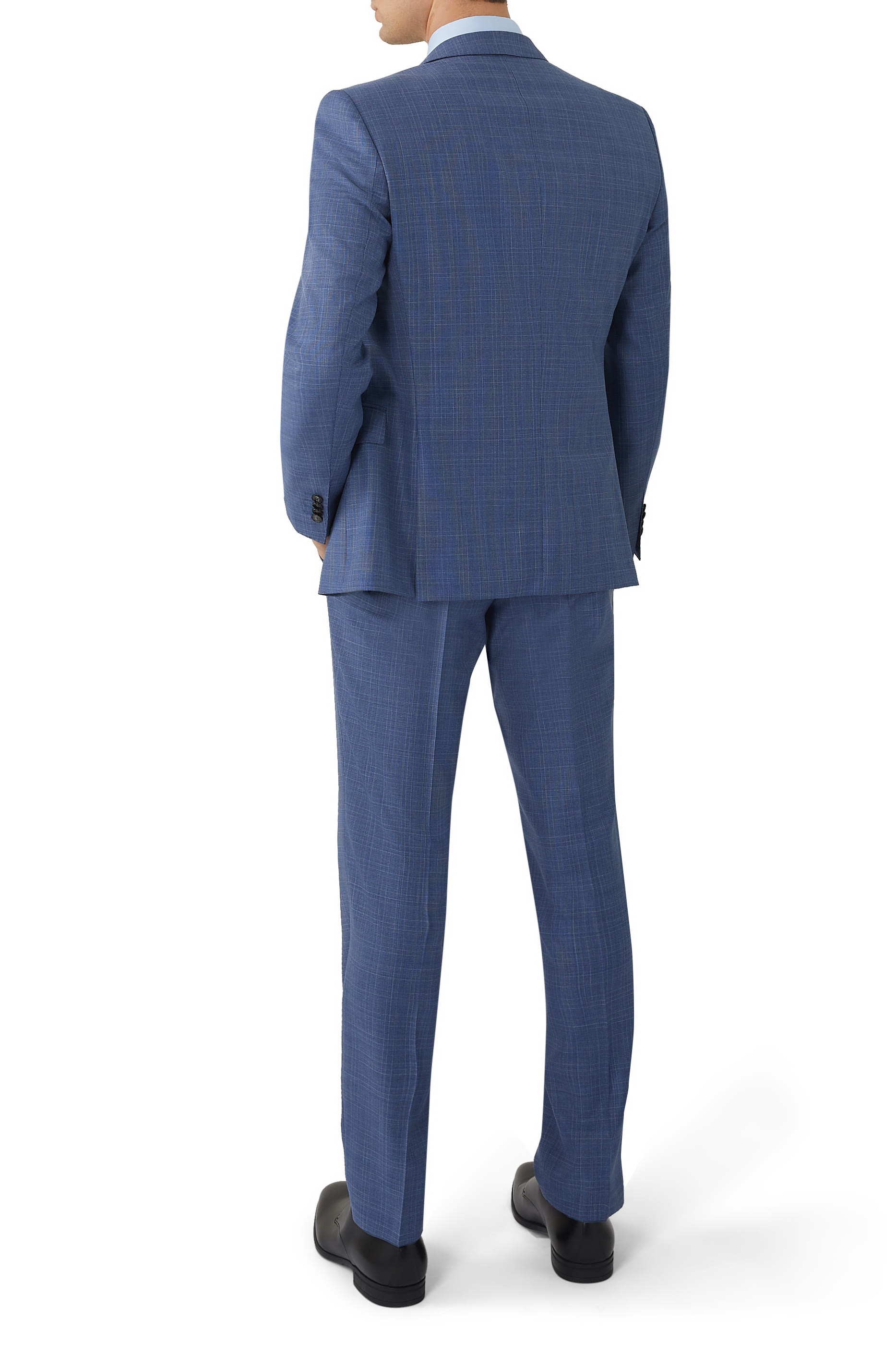 Three-Piece Slim-Fit Checked Suit
