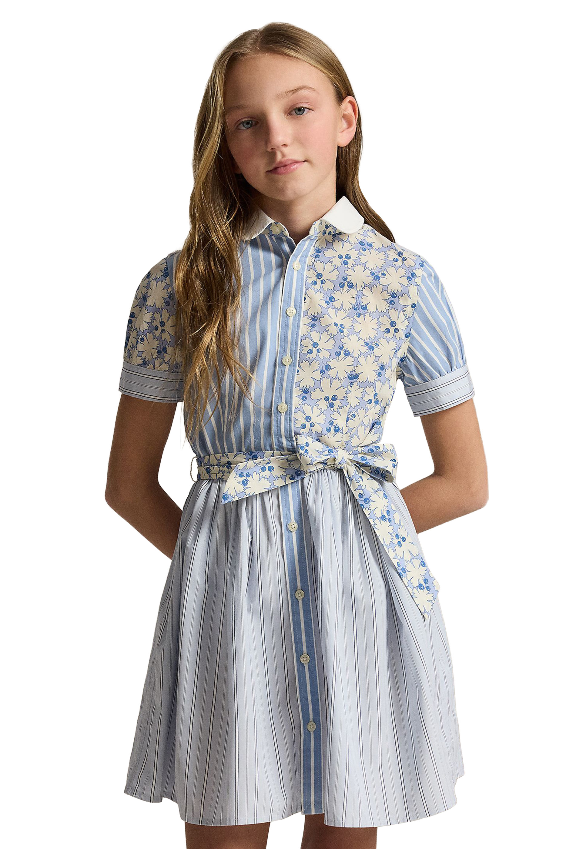 Kids Cotton Poplin Fun Shirtdress