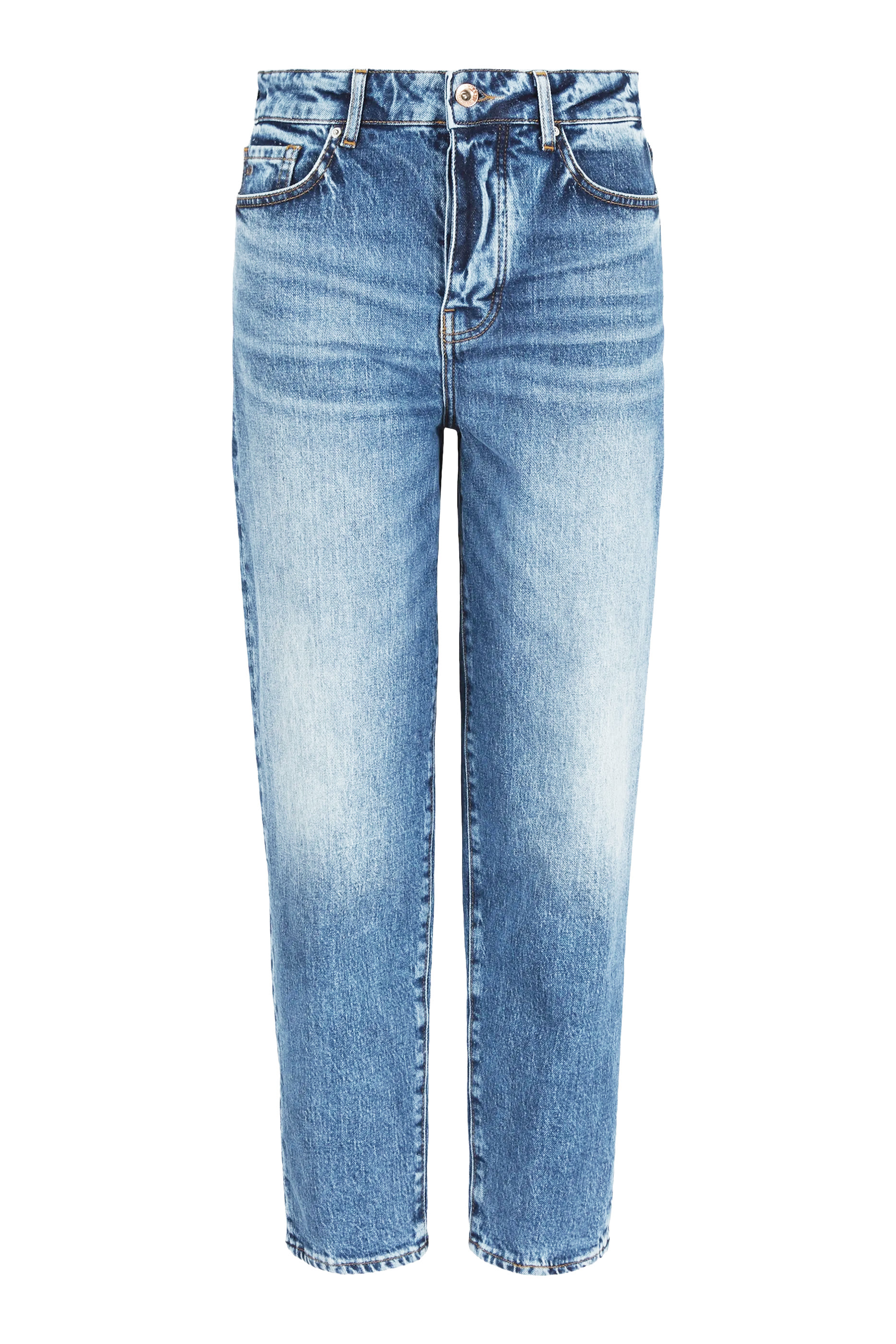 Carrot-Fit Straight-Leg Denim Jeans
