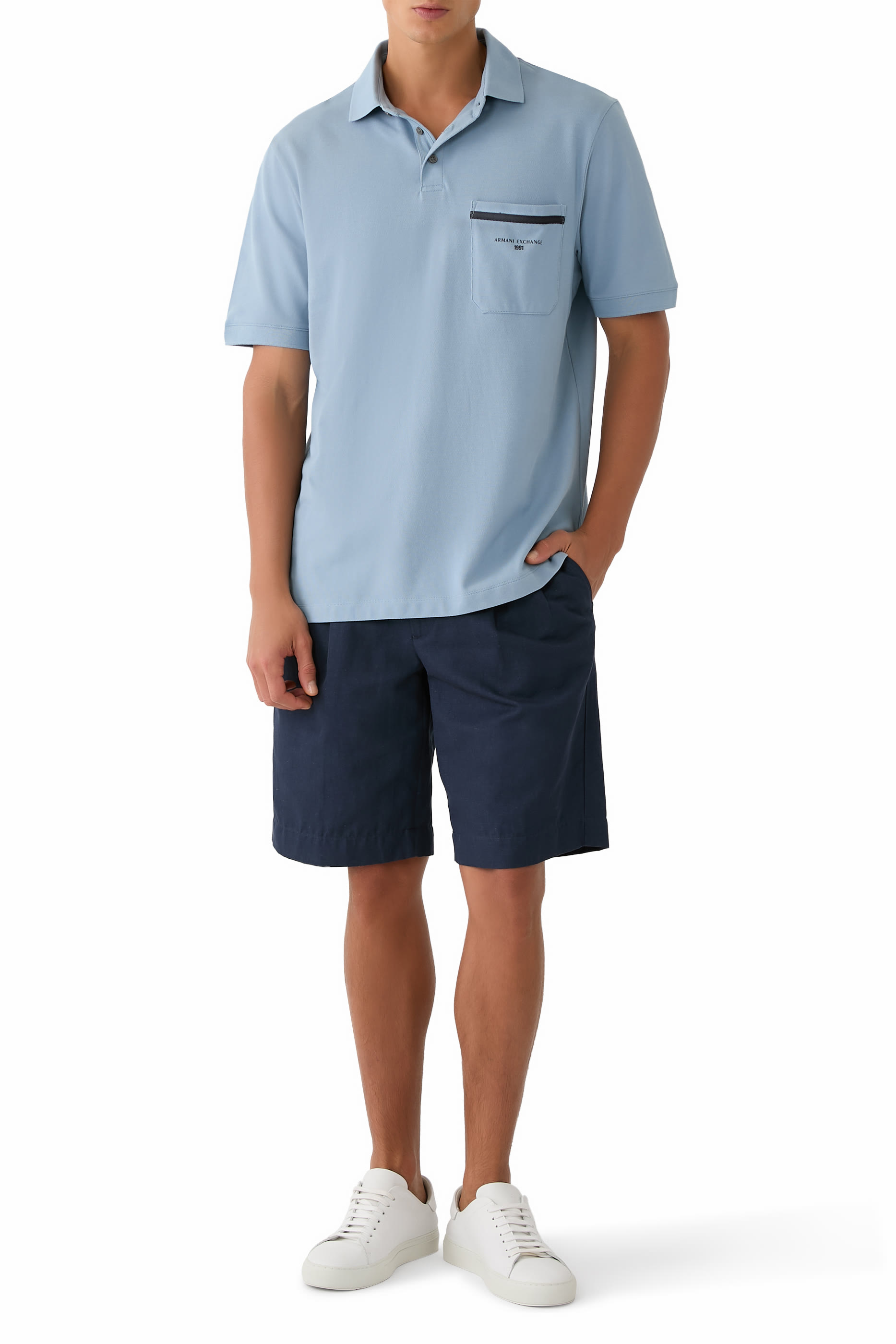 Marina Logo Side Pocket Polo Shirt