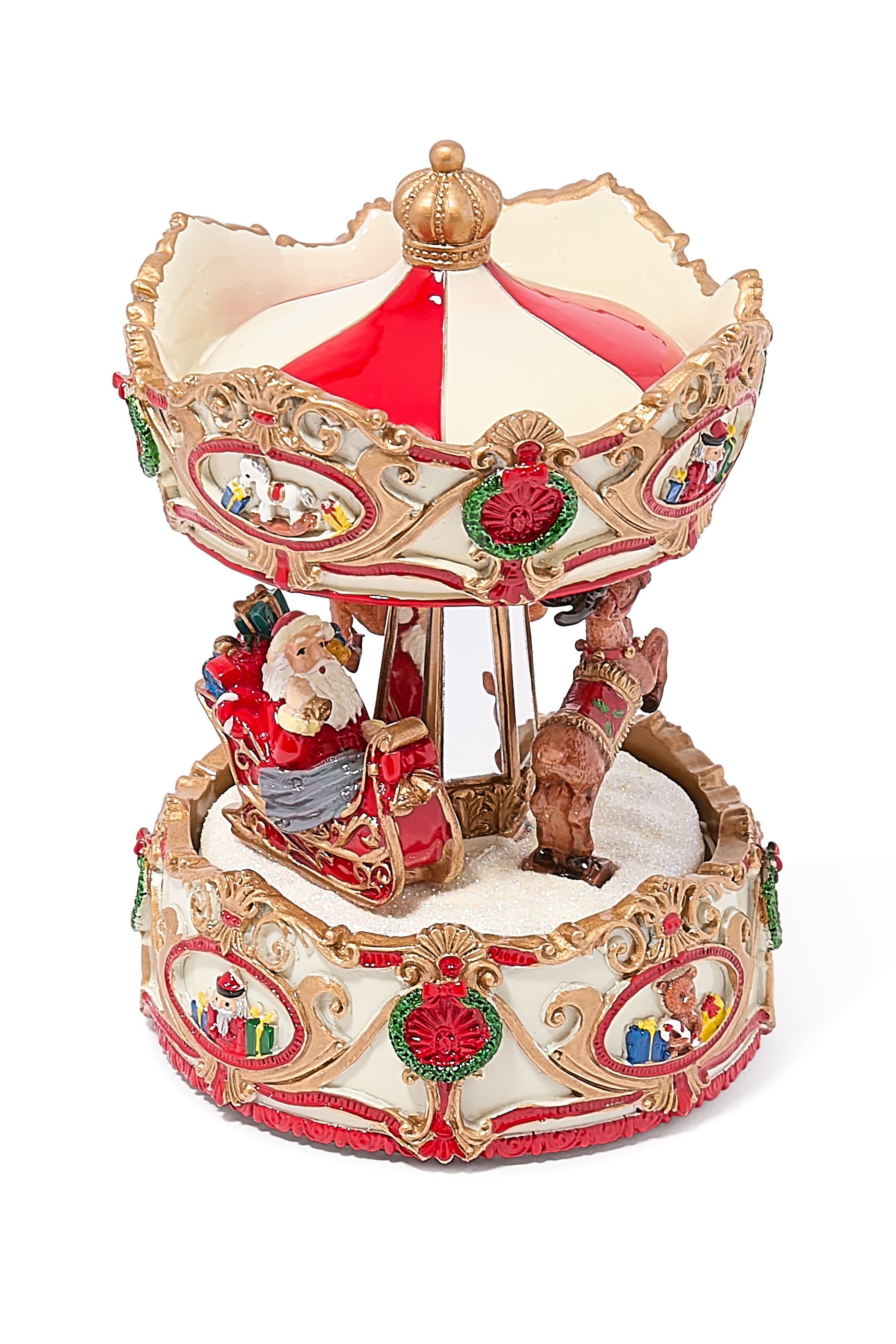 Musical Xmas Sleigh Carousel