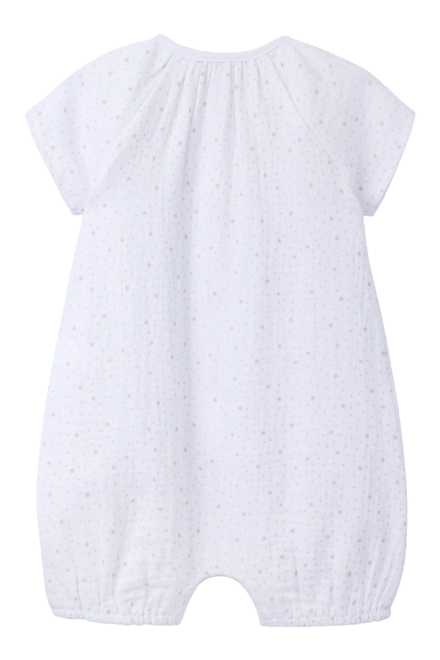 Kids Organic Cotton Starfish Print Muslin Sleepsuit
