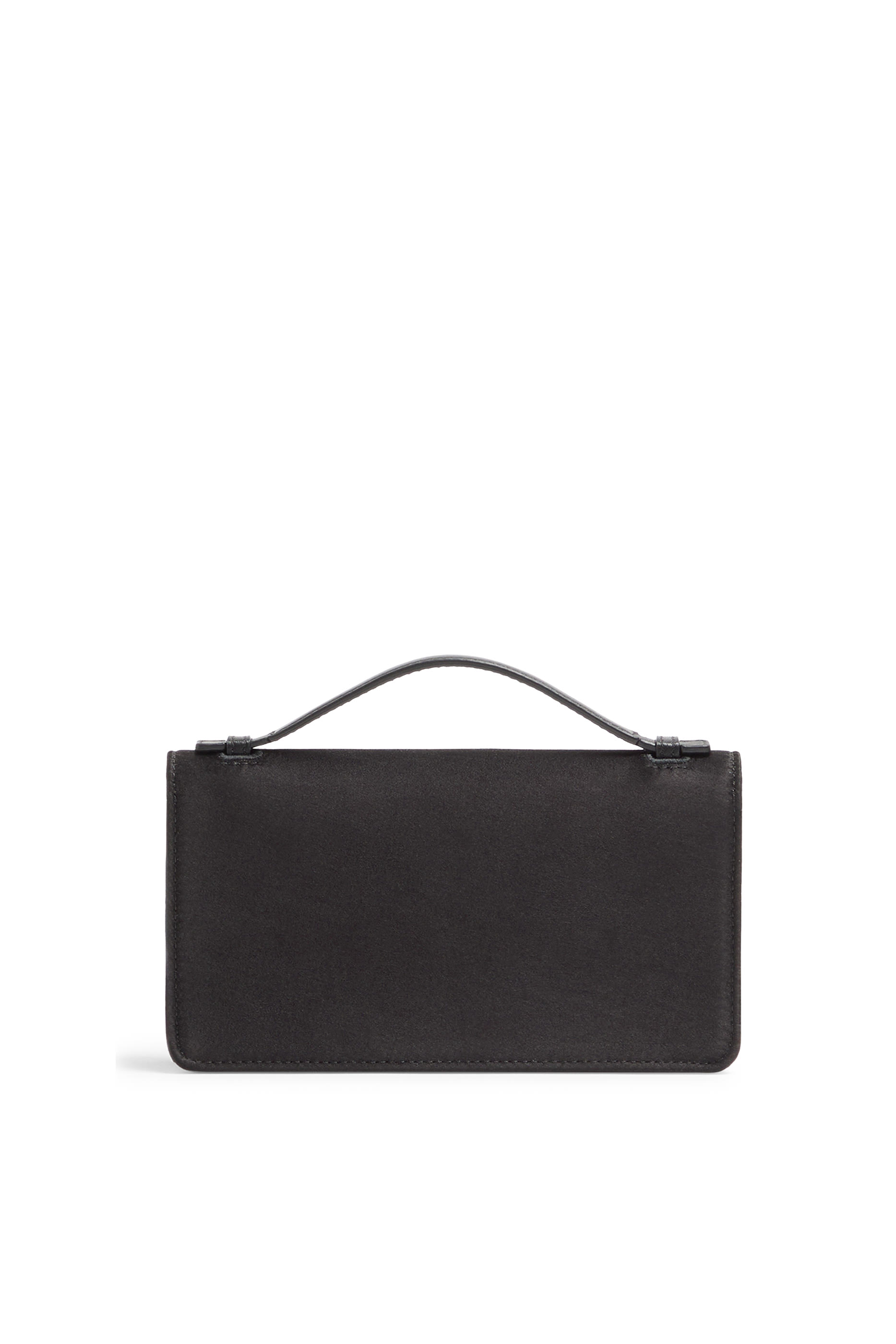  VLogo Signature Grainy Calfskin Wallet with Chain