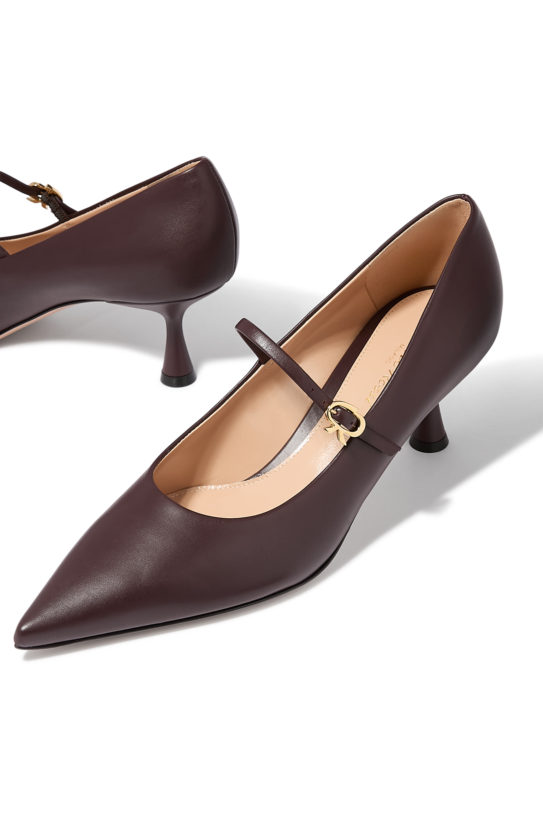  Lowry Ribbon 55 Leather Pumps 