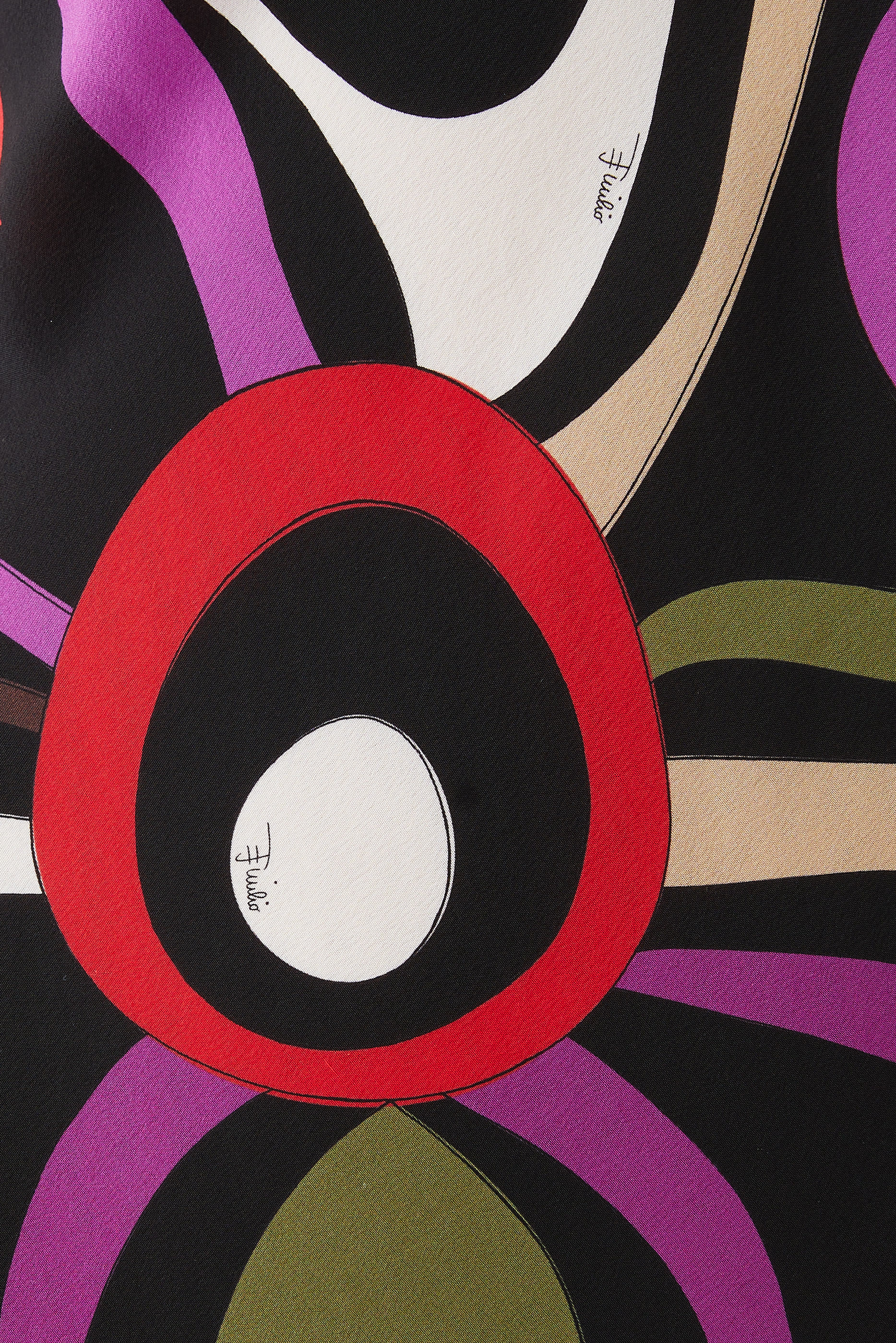 Marmo-Print Silk Dress