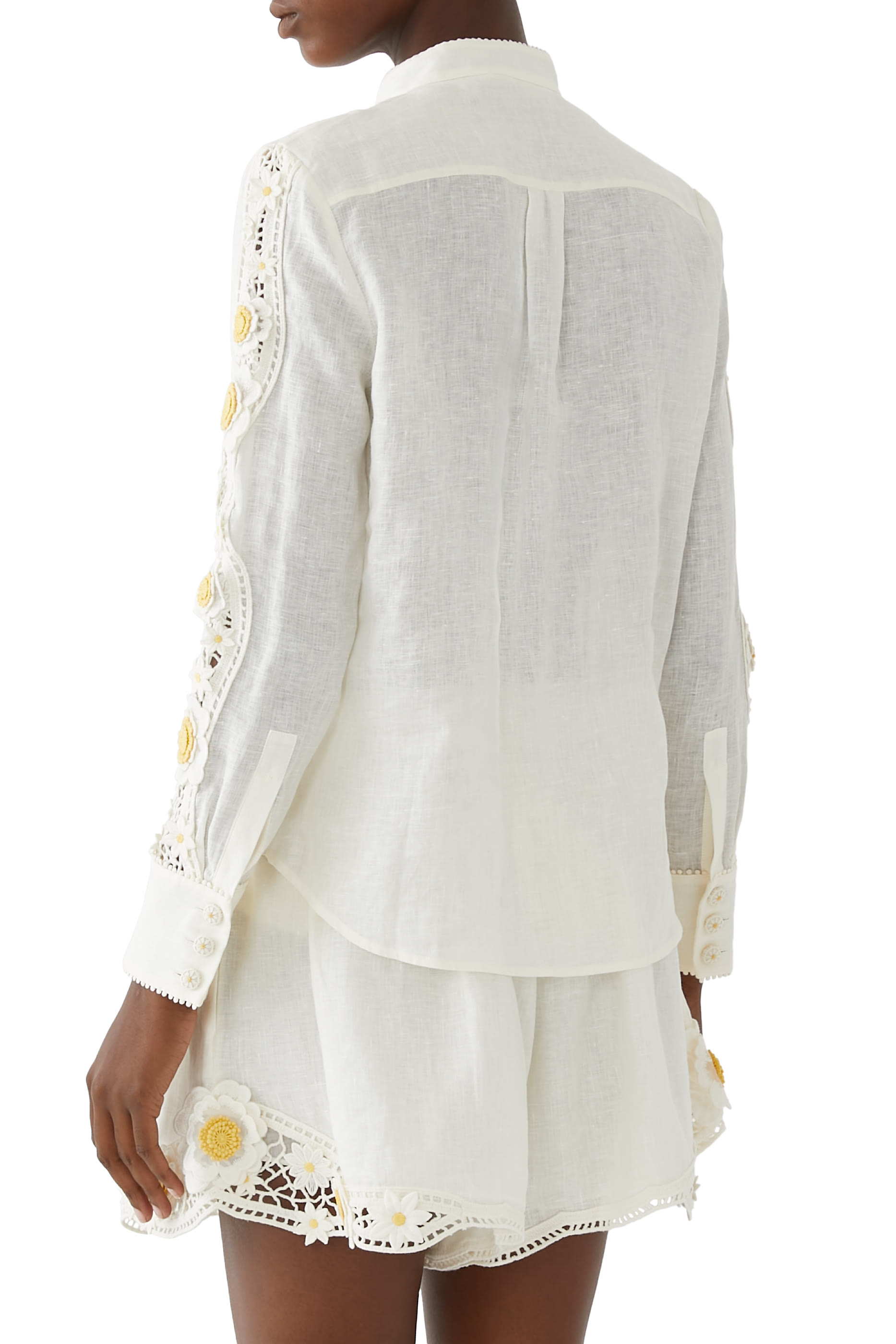 Everley Flower Trim Shirt