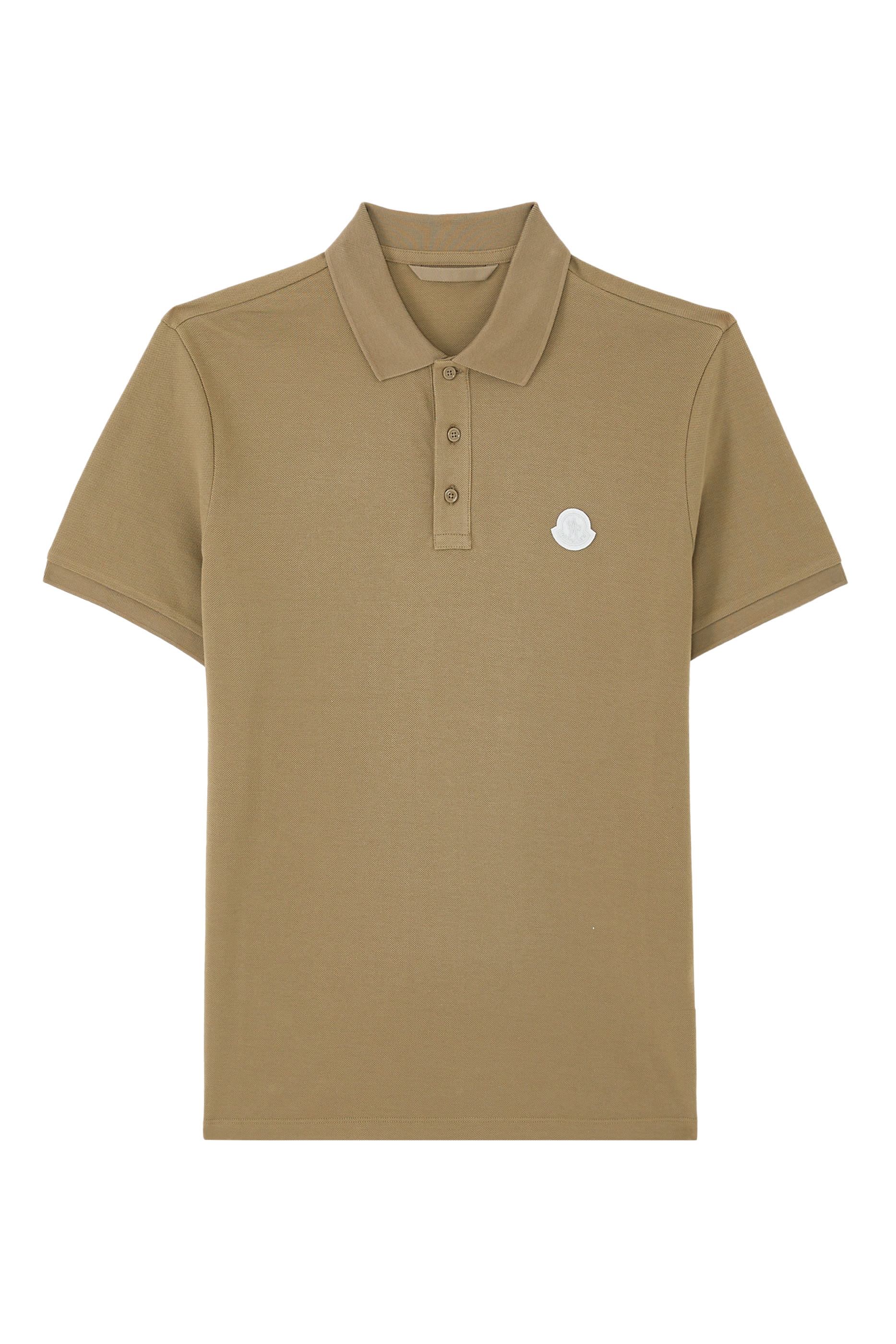 Logo Patch Cotton Piquet Polo Shirt