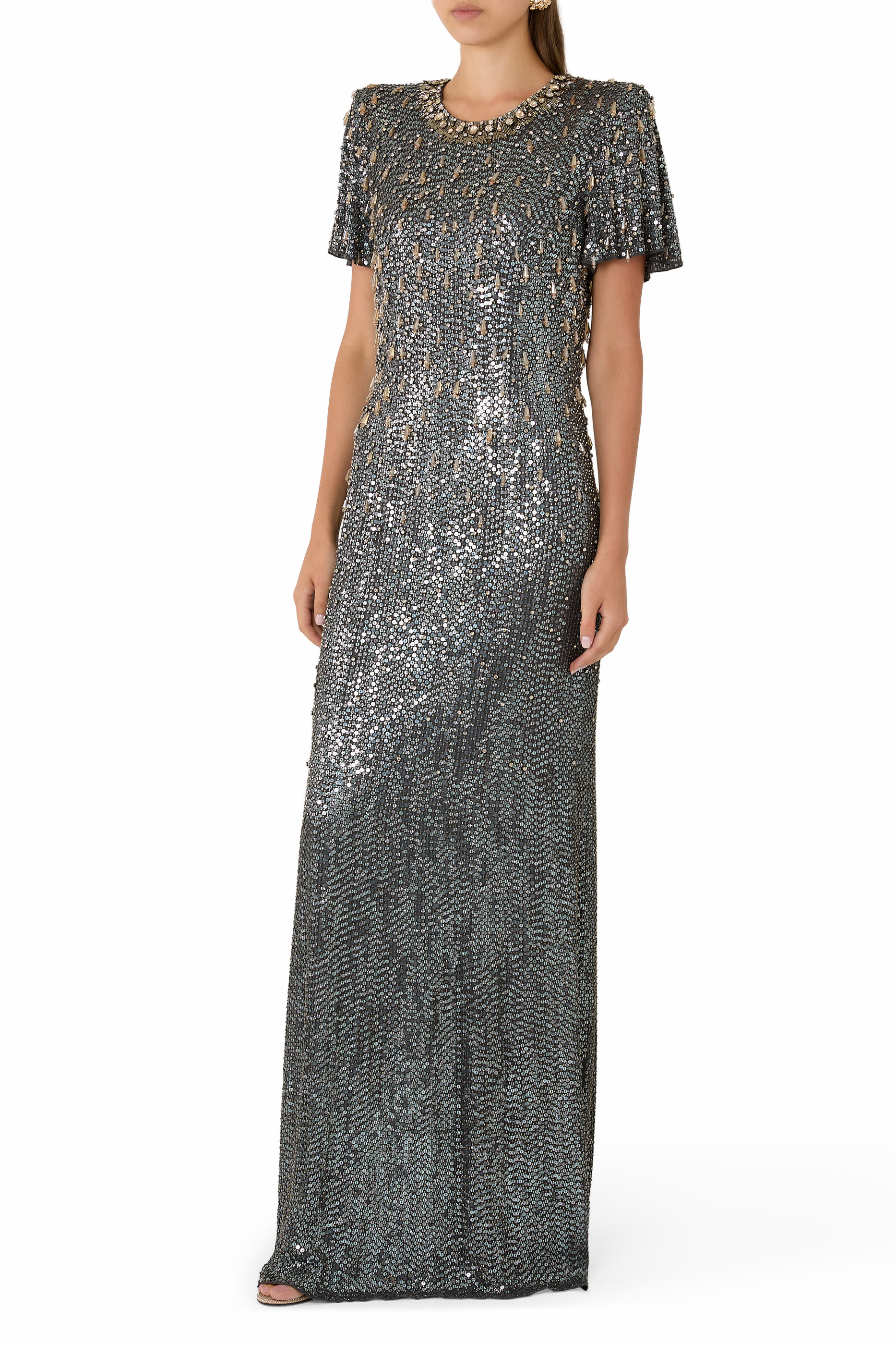 Serenity Sequin-Embellished Gown