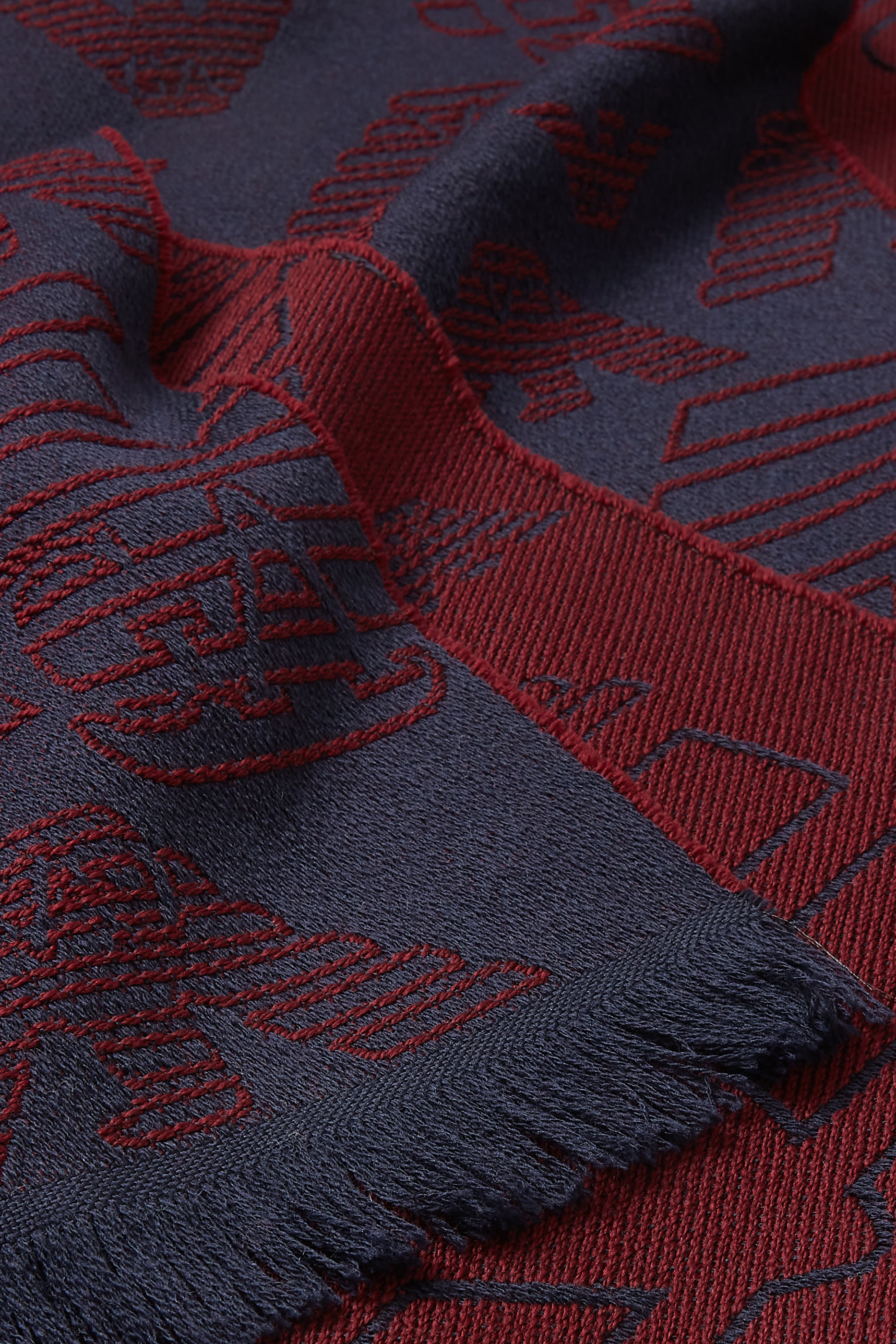 EA Macro Logo Wool Scarf