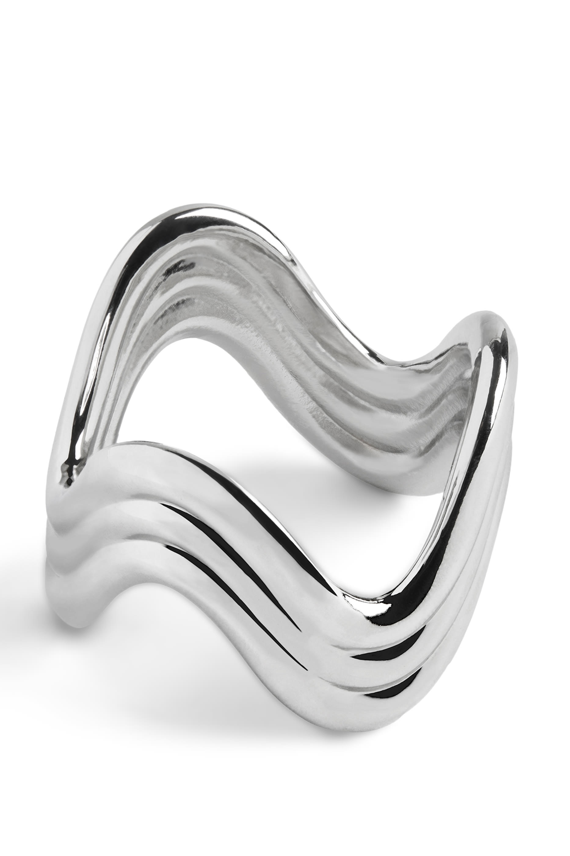 Ripple Platinum Napkin Ring, Set of 4