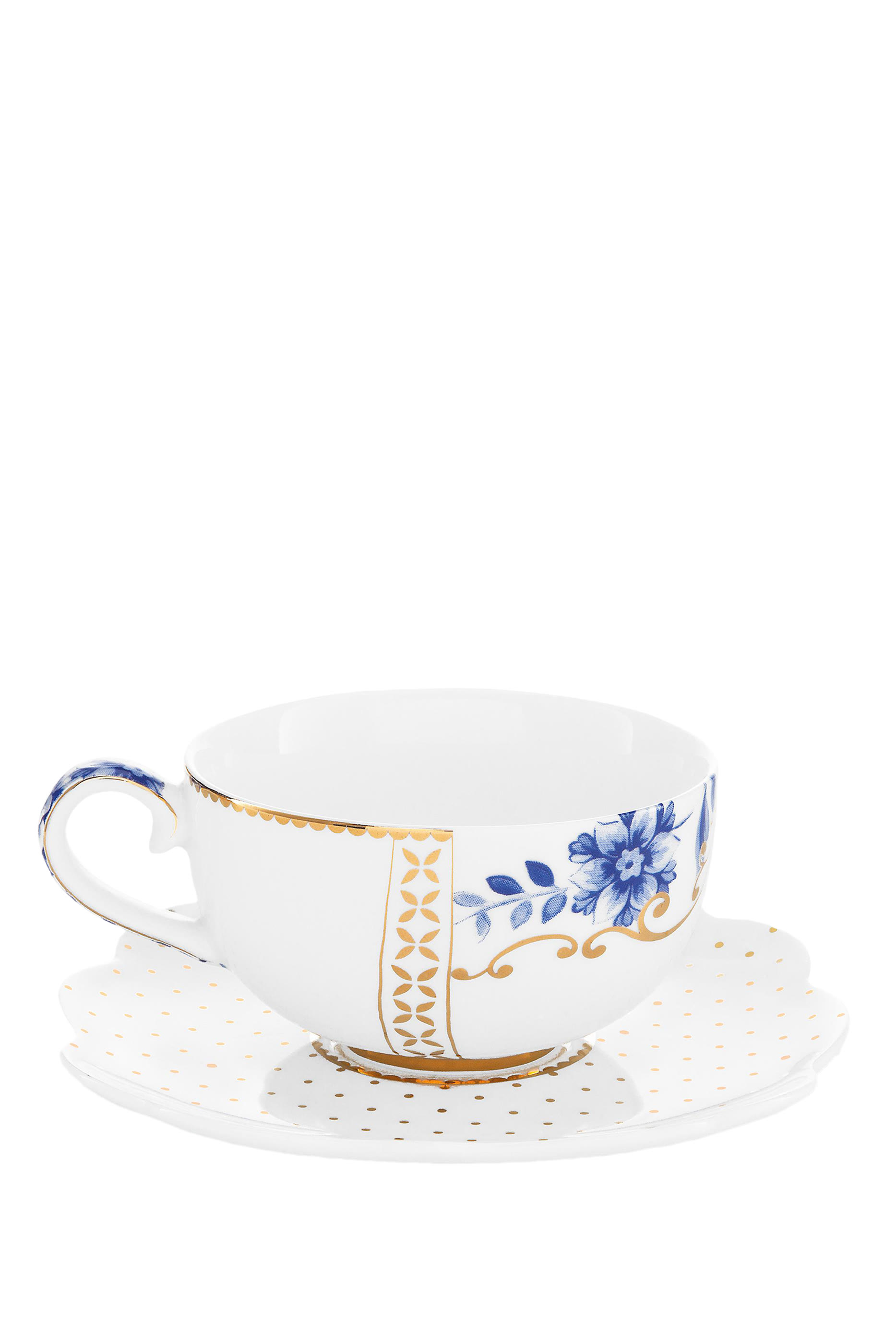 Royal White Espresso Cup & Saucer