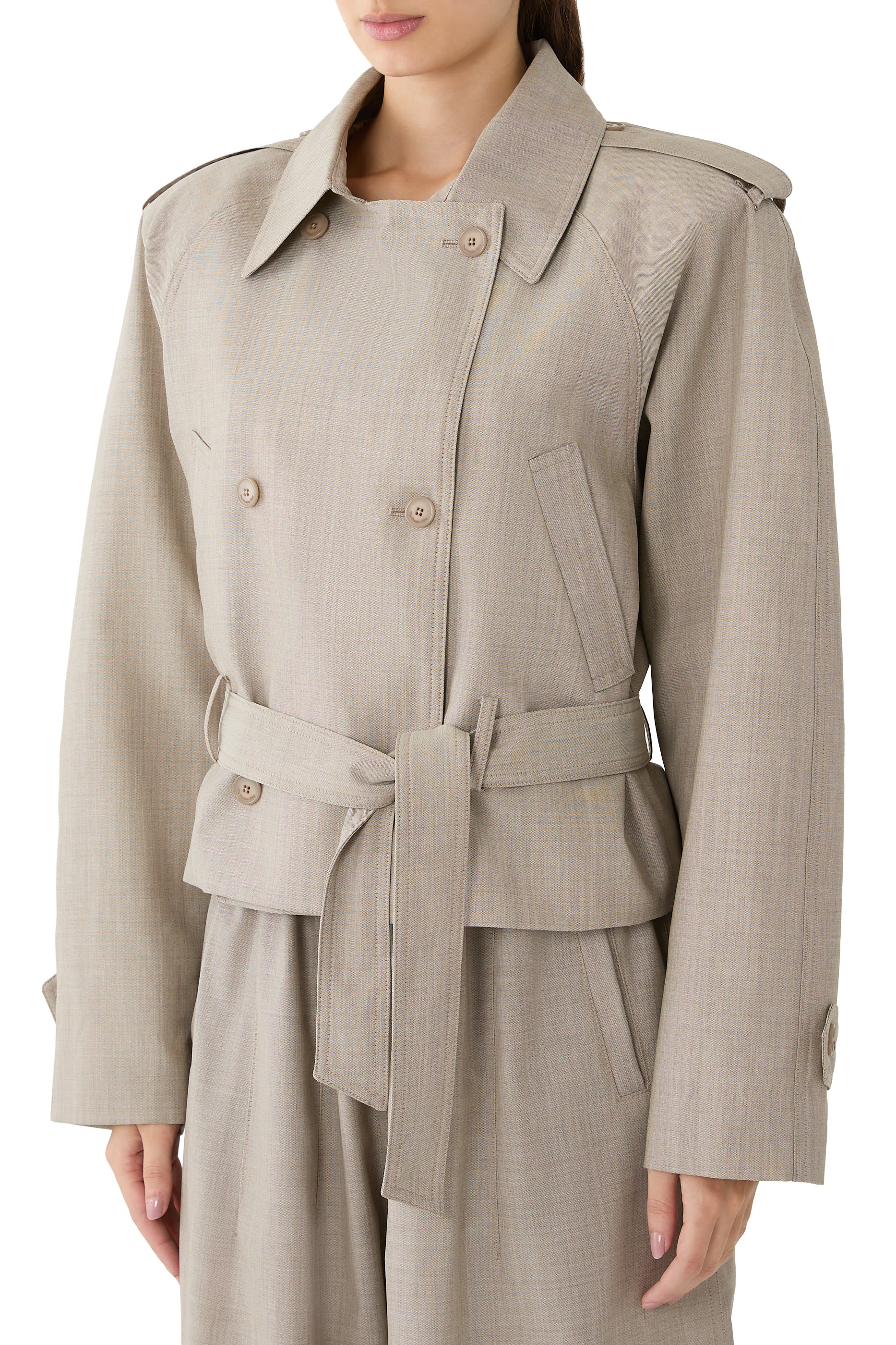 Stan Crop Trench Coat