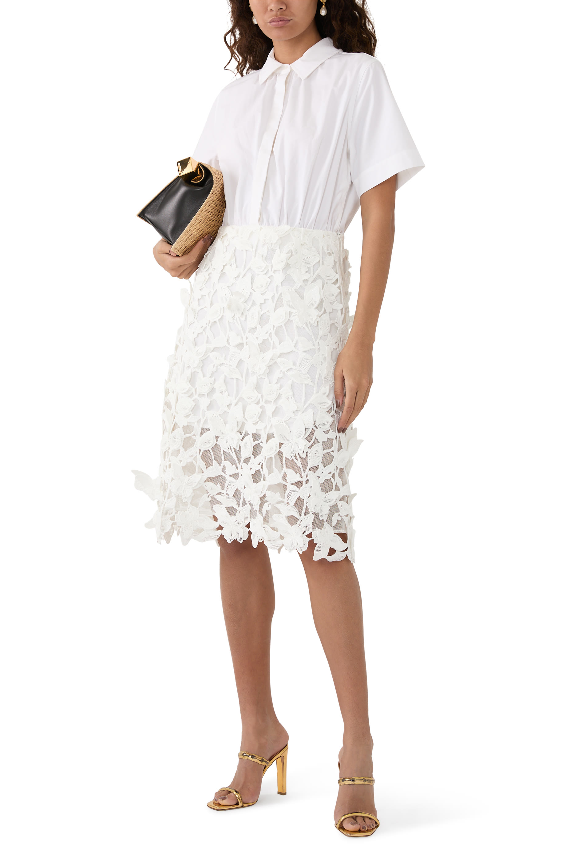 Colette Applique Midi Dress