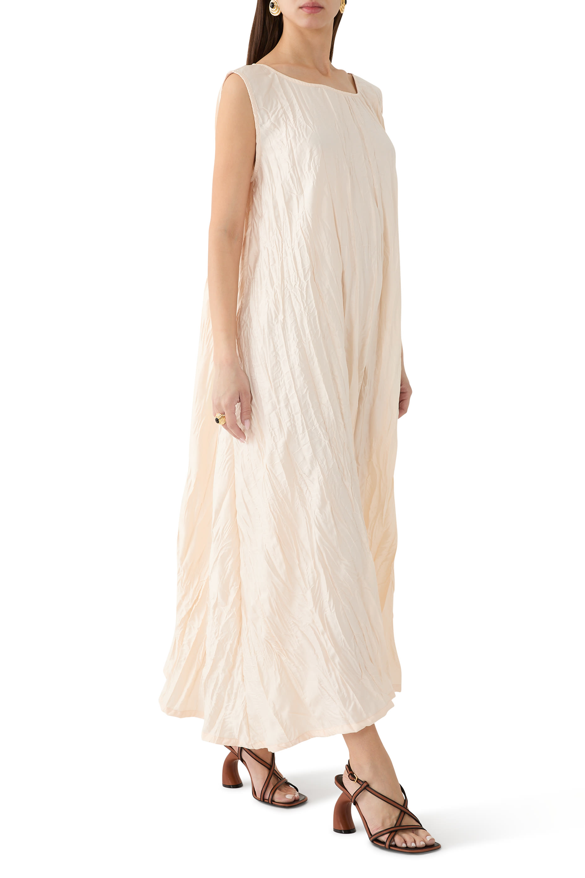 Crinkled Dress and Jacket set