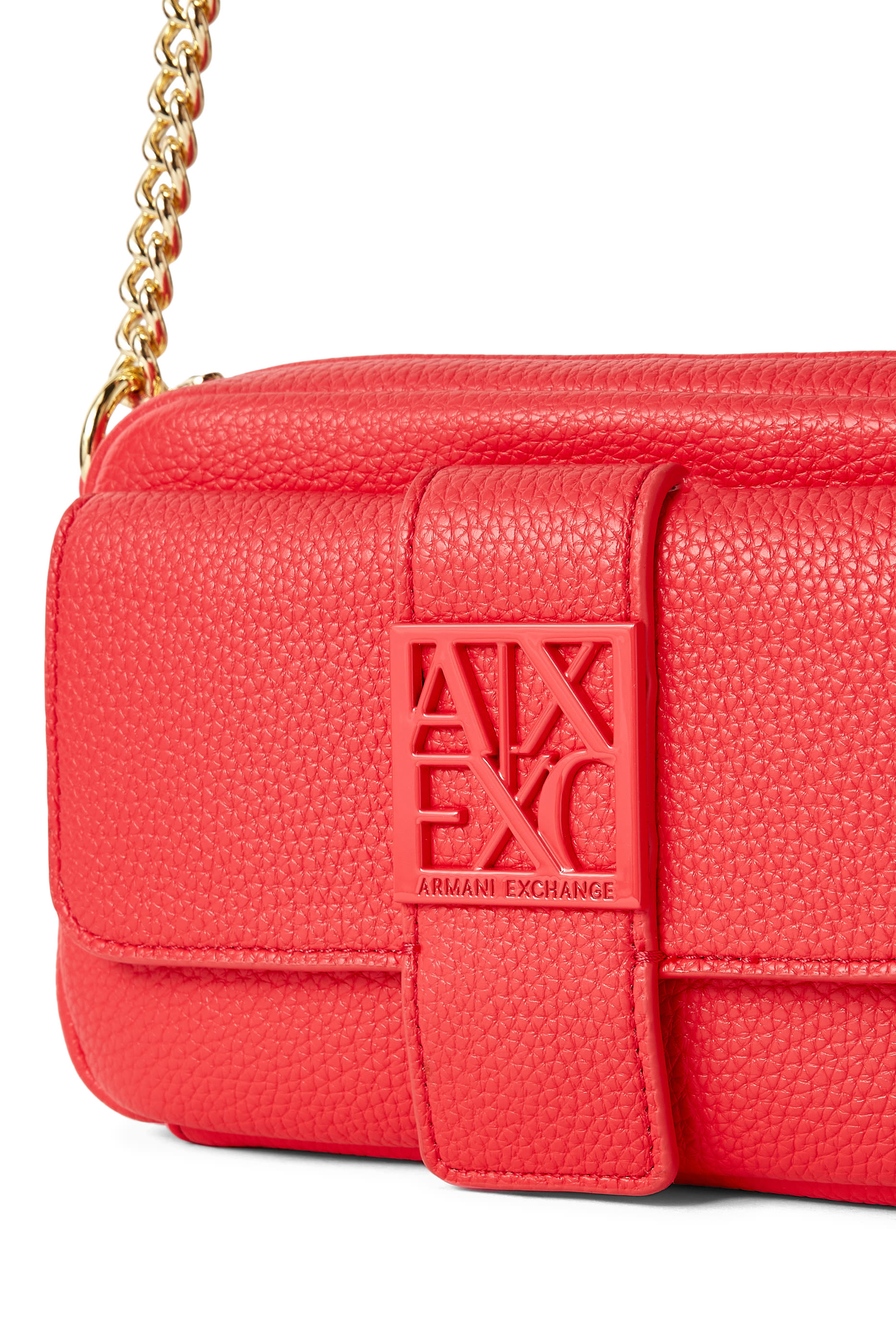 Monogram Logo and Chain Shoulder Strap Bag