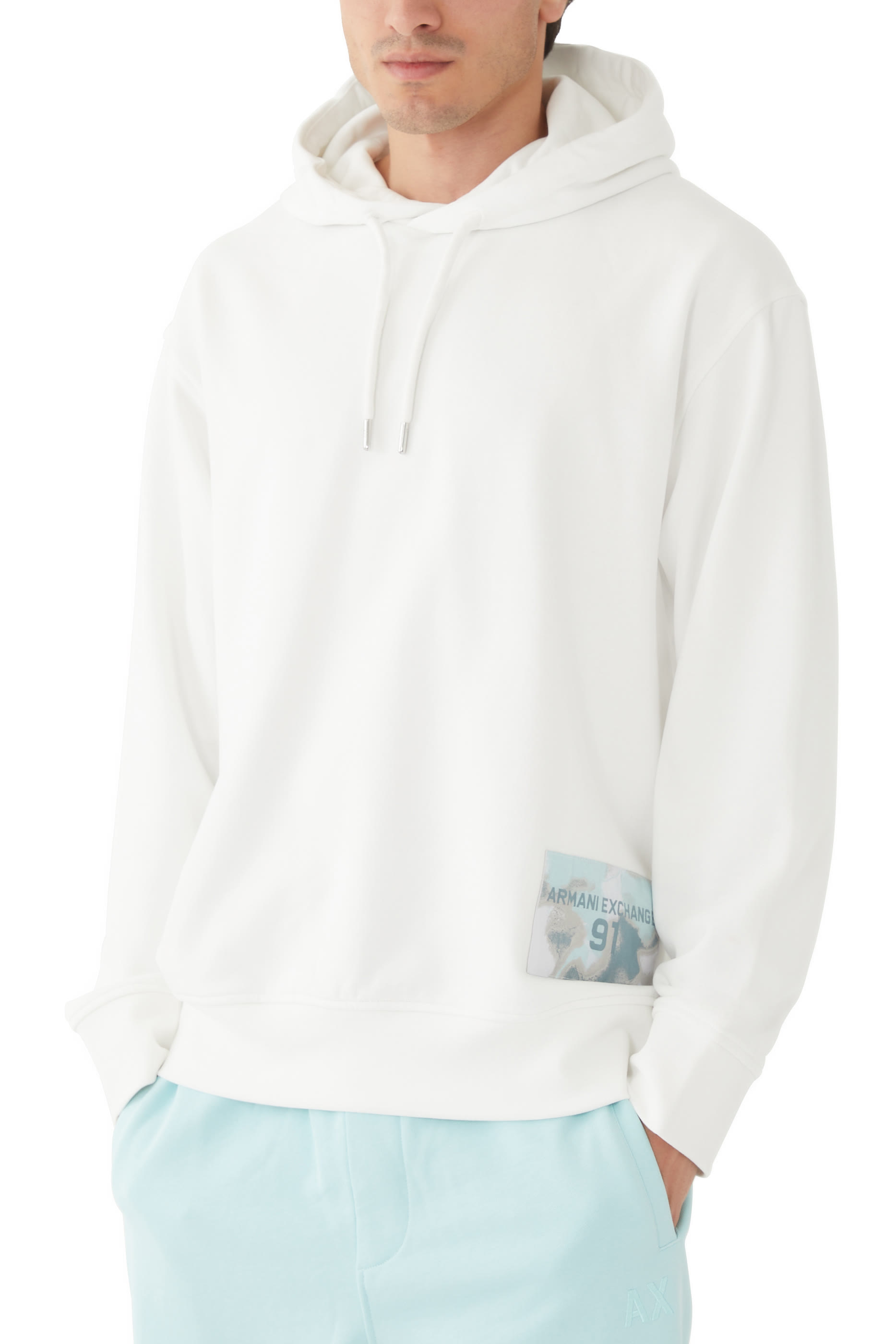 Cotton Jersey Logo Patch Sweatshirt Hoodie