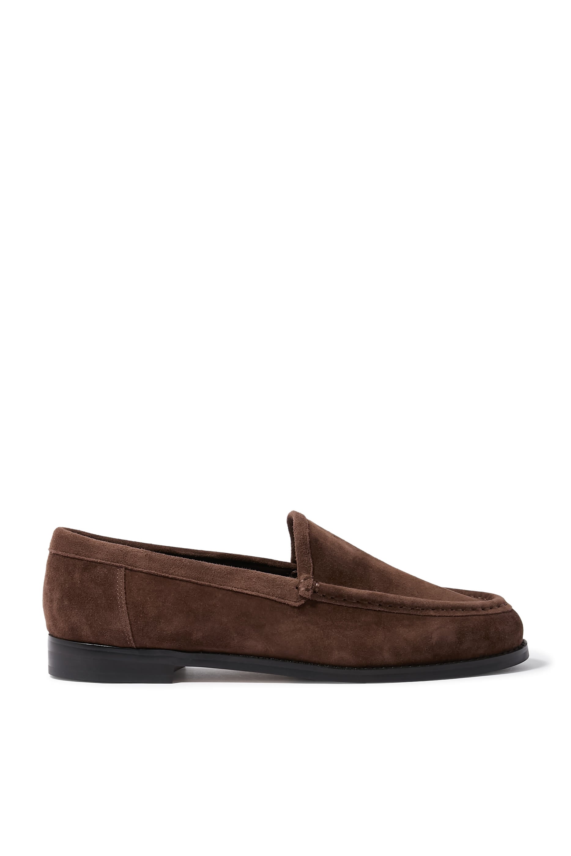 Zoe Espresso Suede Loafers