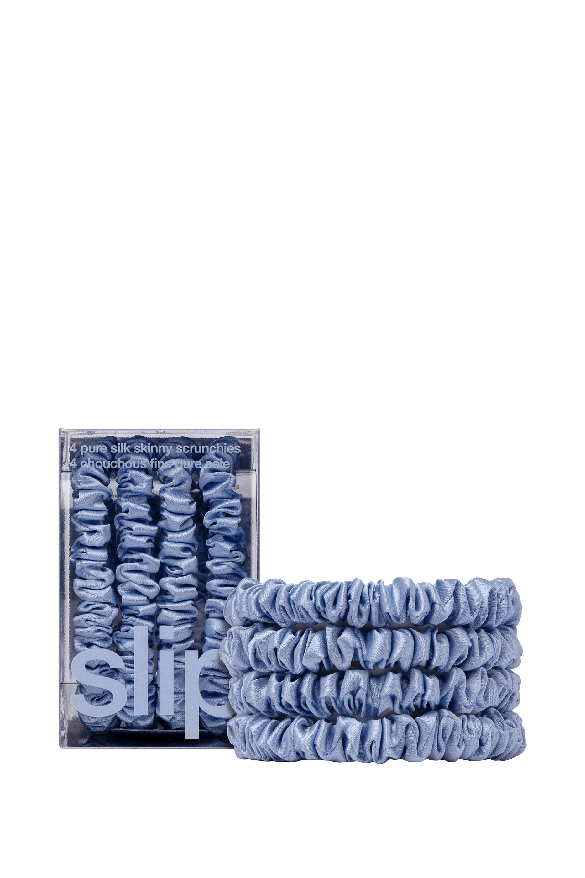 Cornflower Skinny Scrunchies, Set of 4 