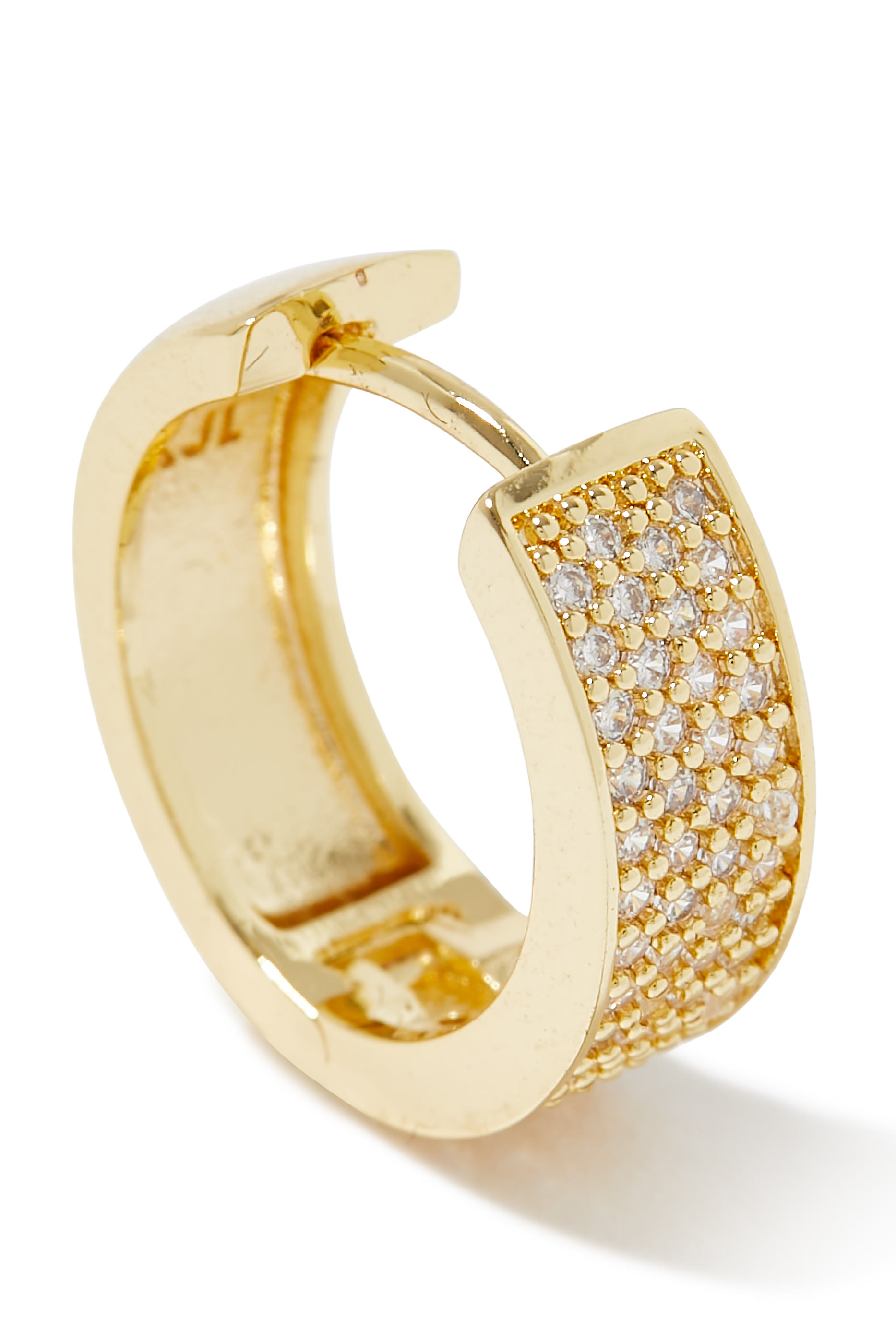 Micro Pave CZ Hoop Earrings