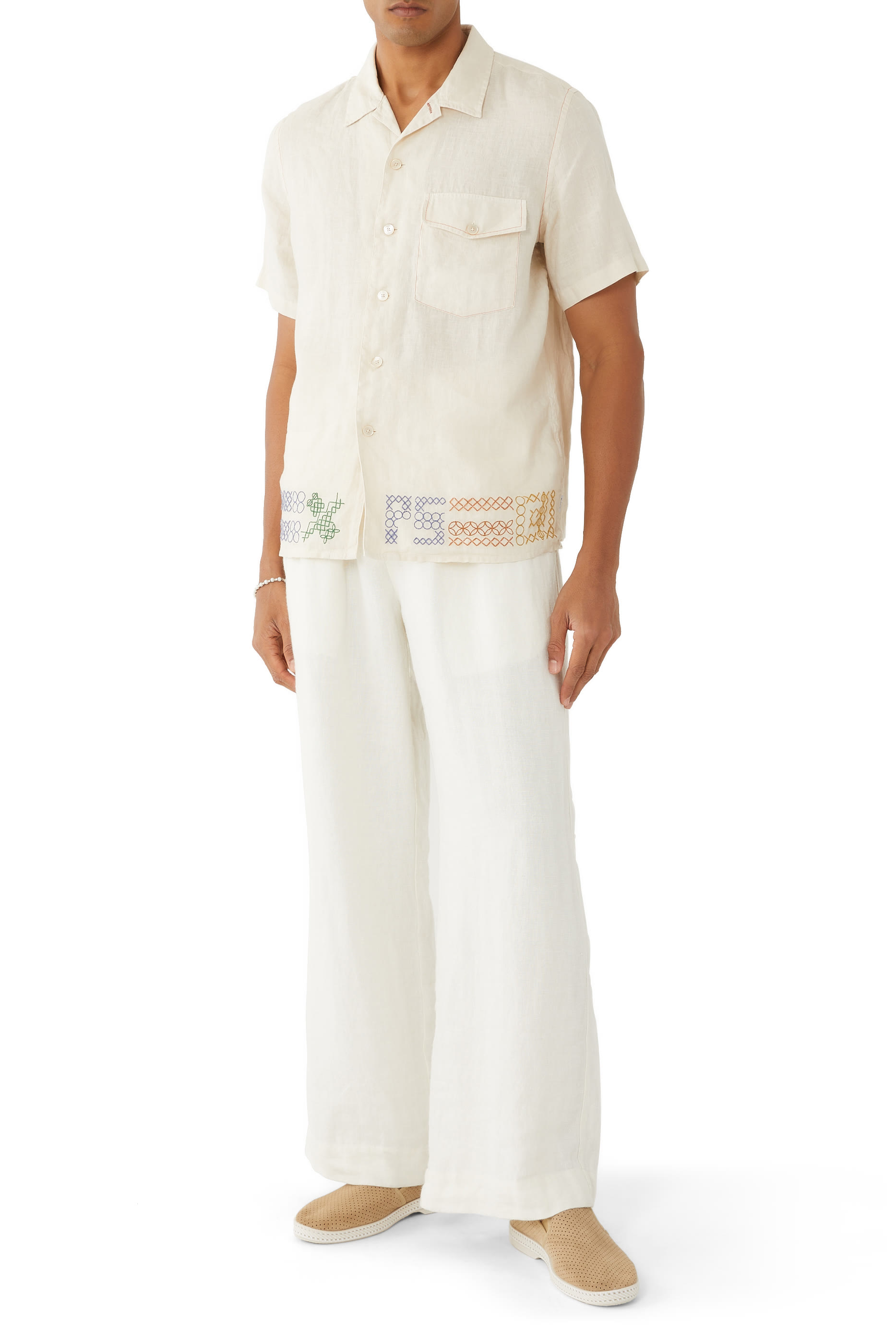 Perforated Suede Loafers