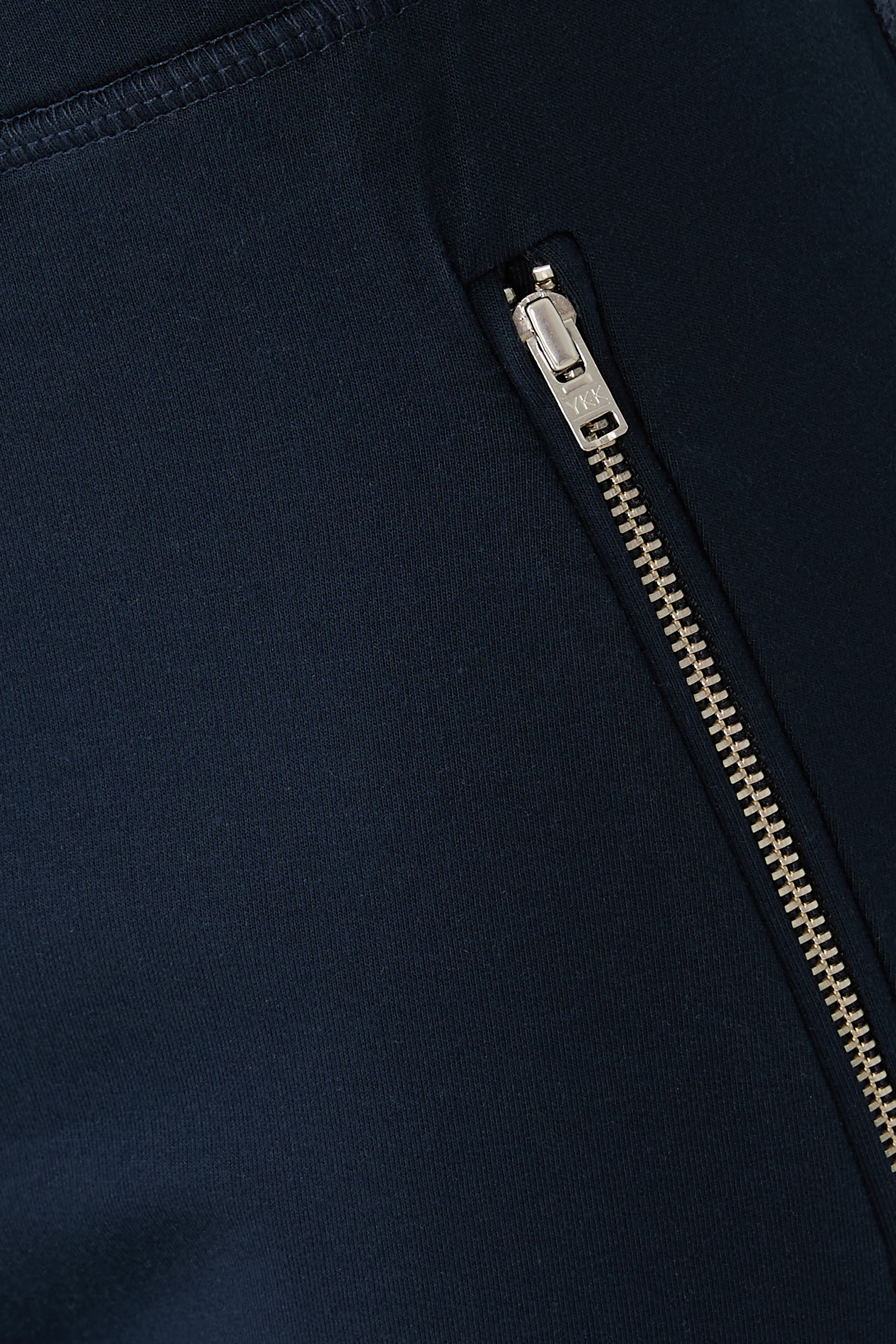 Organic Cotton Zip Detail Slim Jersey Joggers