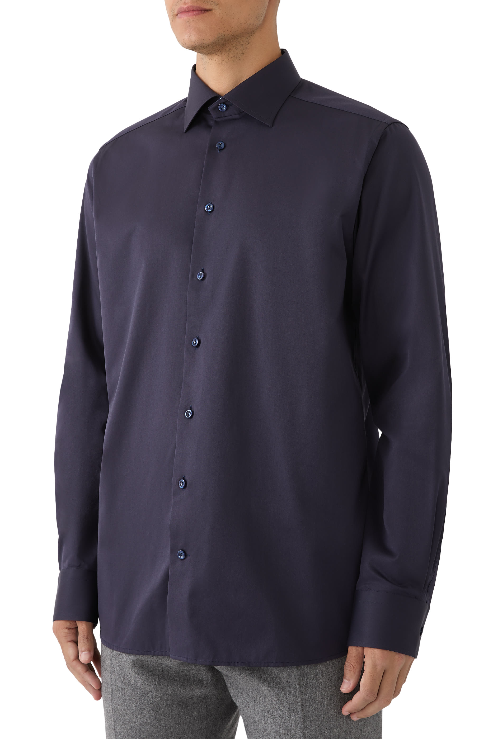 Floral Effect Signature Twill Shirt