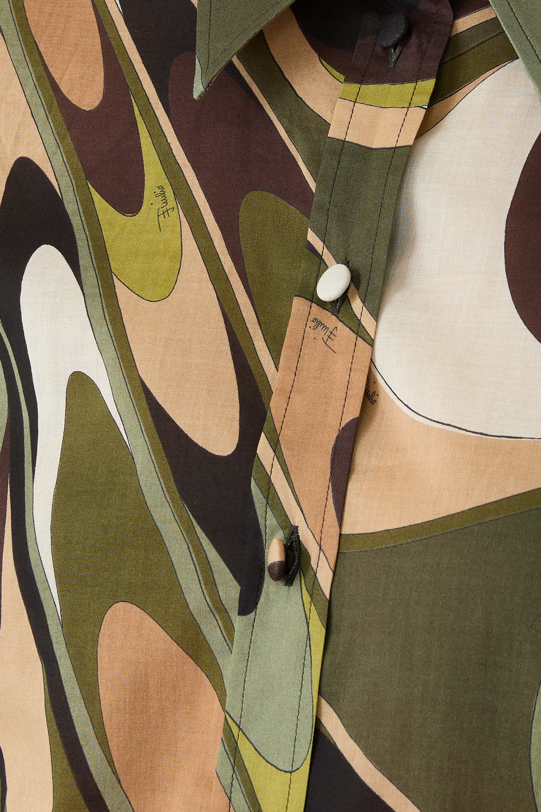 Onde Print Cotton Shirt