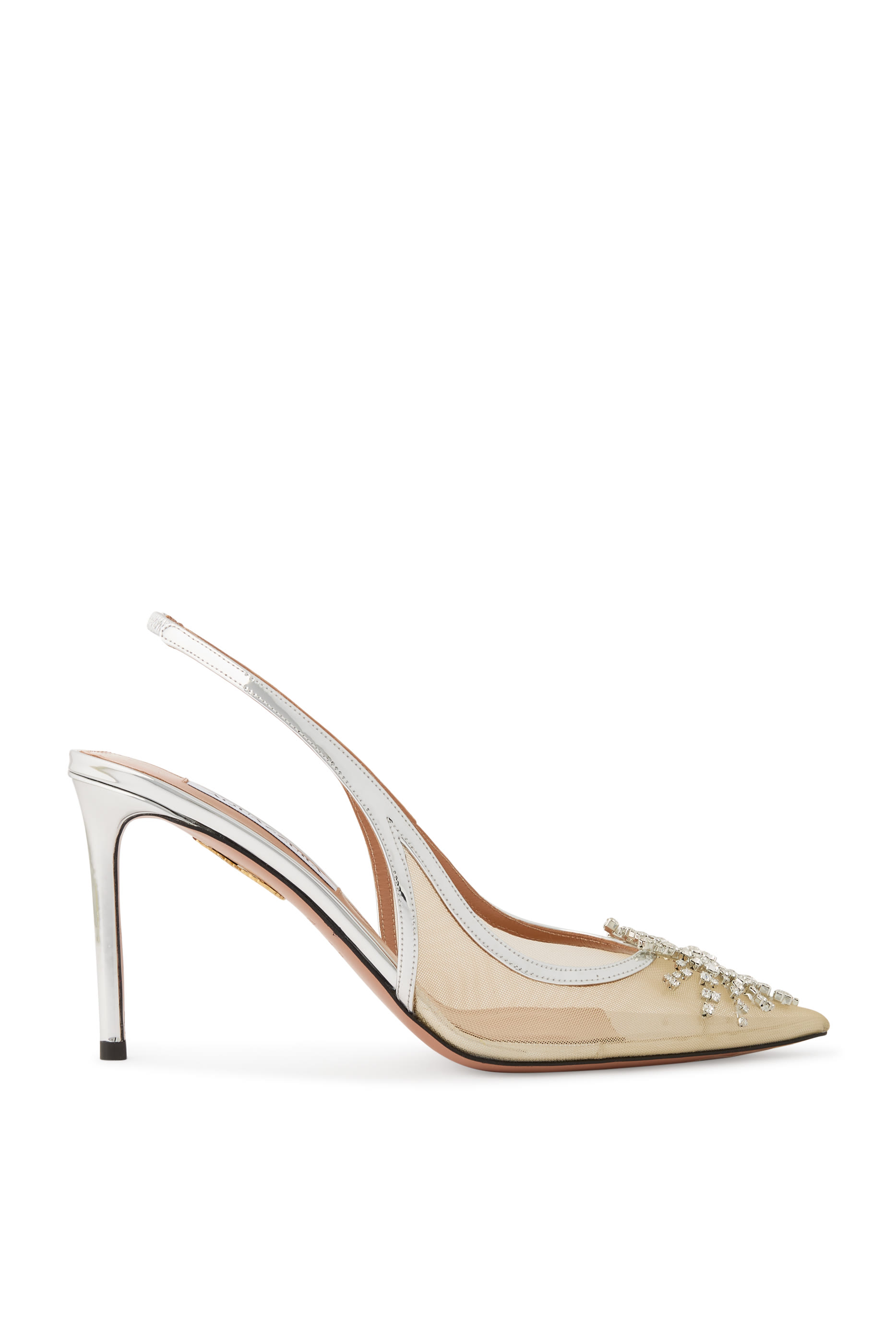 Crystal Firework Slingback Pumps 85