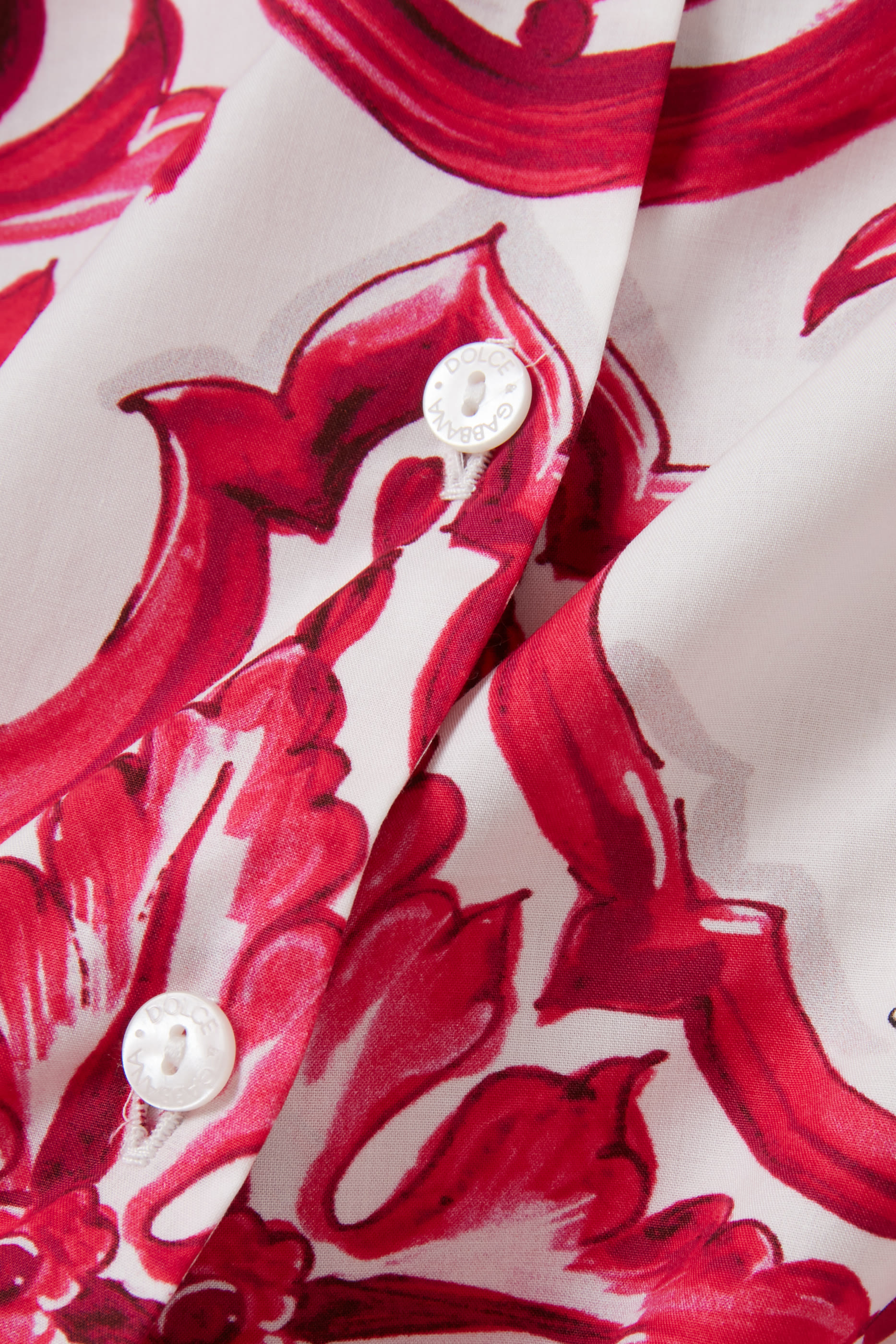 Kids Majolica Print Poplin Shirt