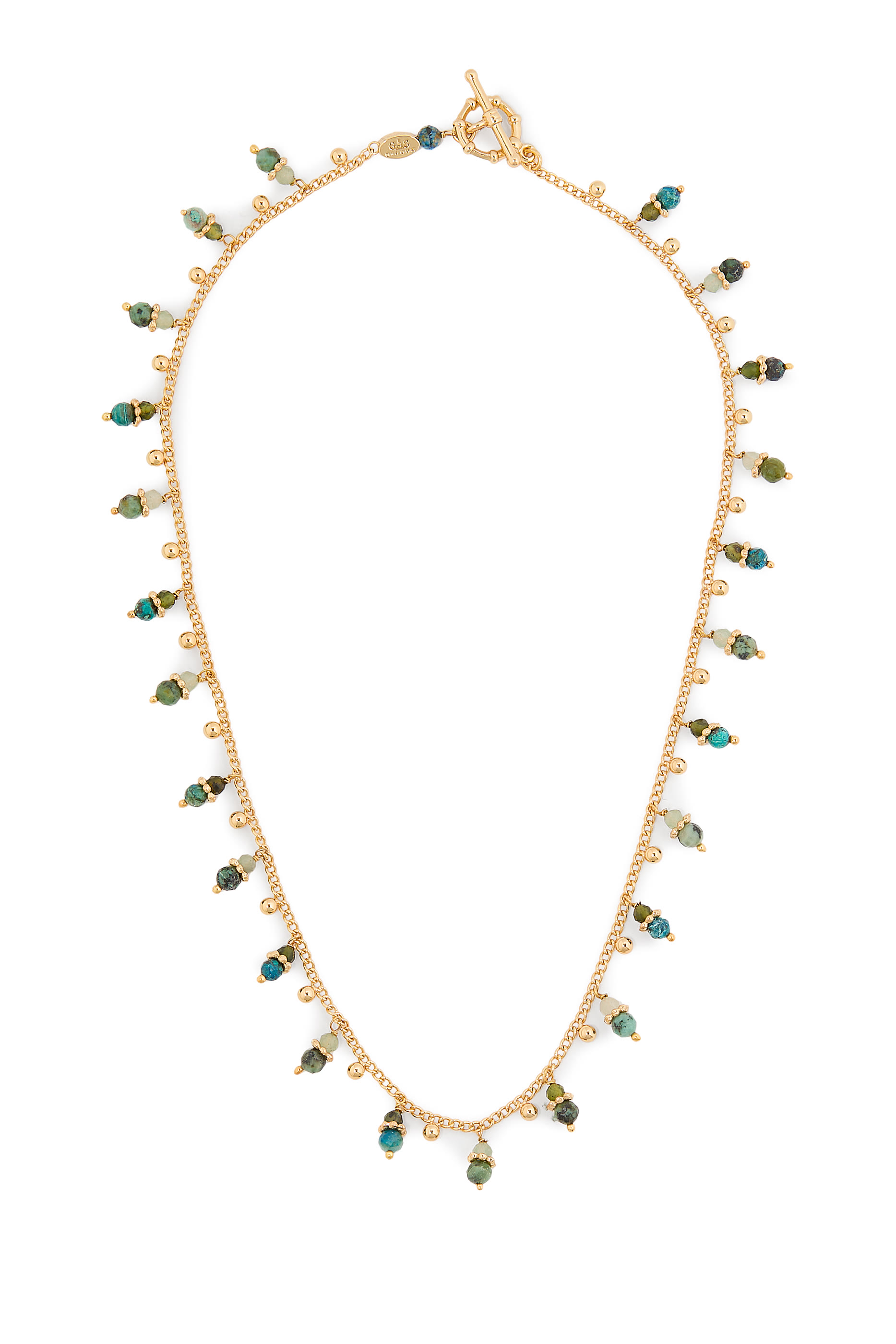 Tangerine Necklace, Gold-Plated Metal