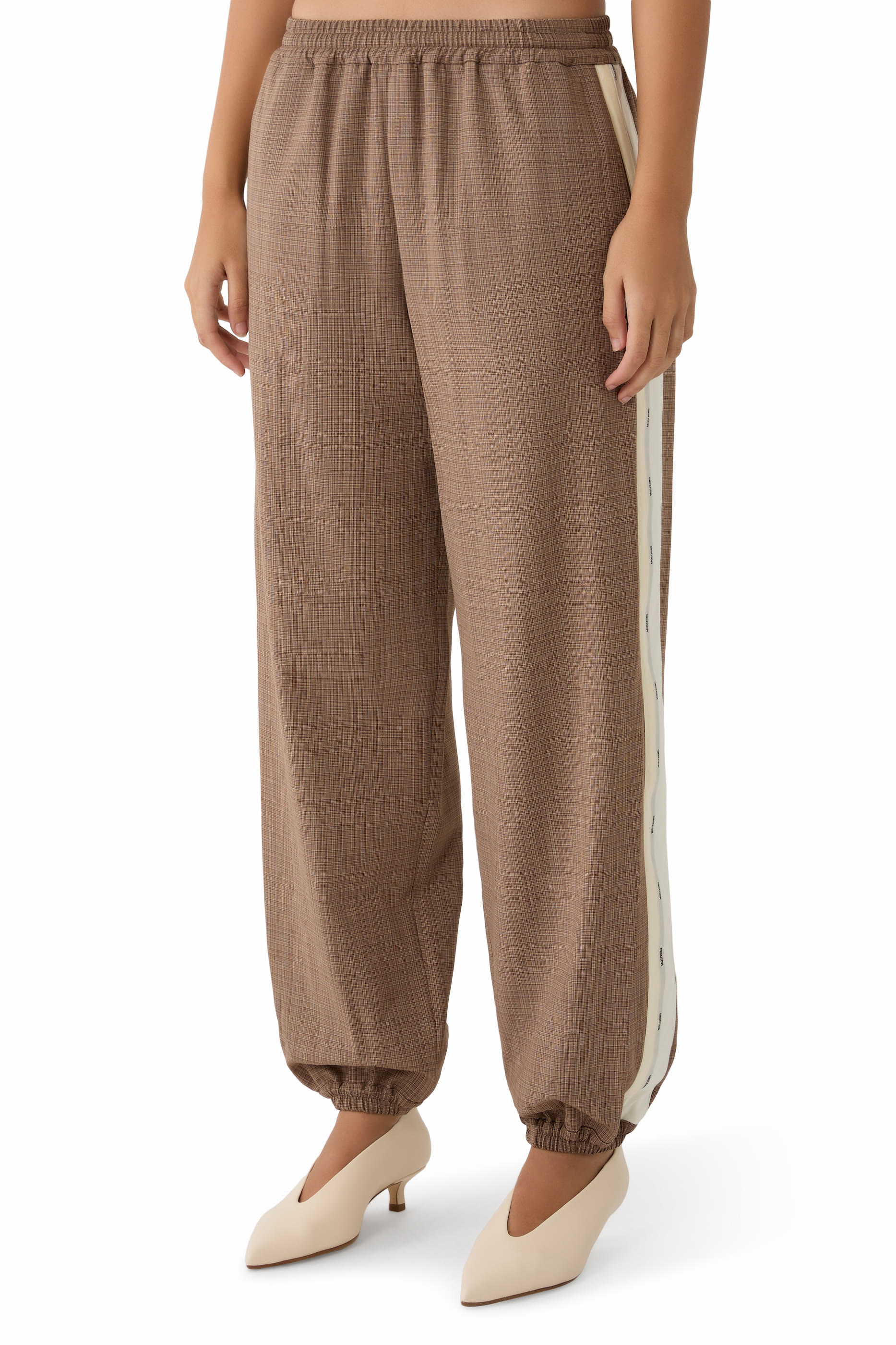 Stretch Wool-Blend Cloth Pants
