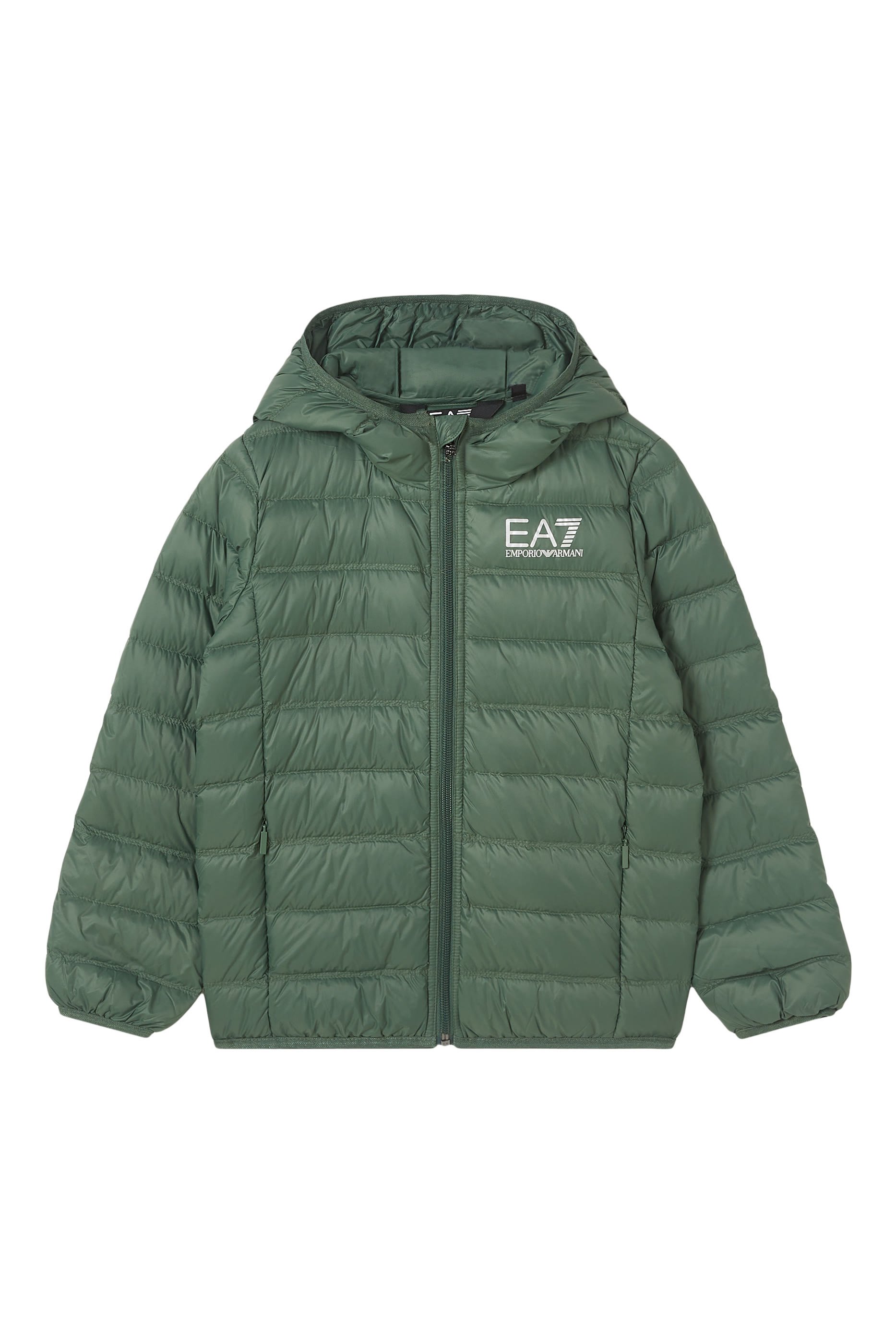 Kids EA7 Logo Hooded Jacket