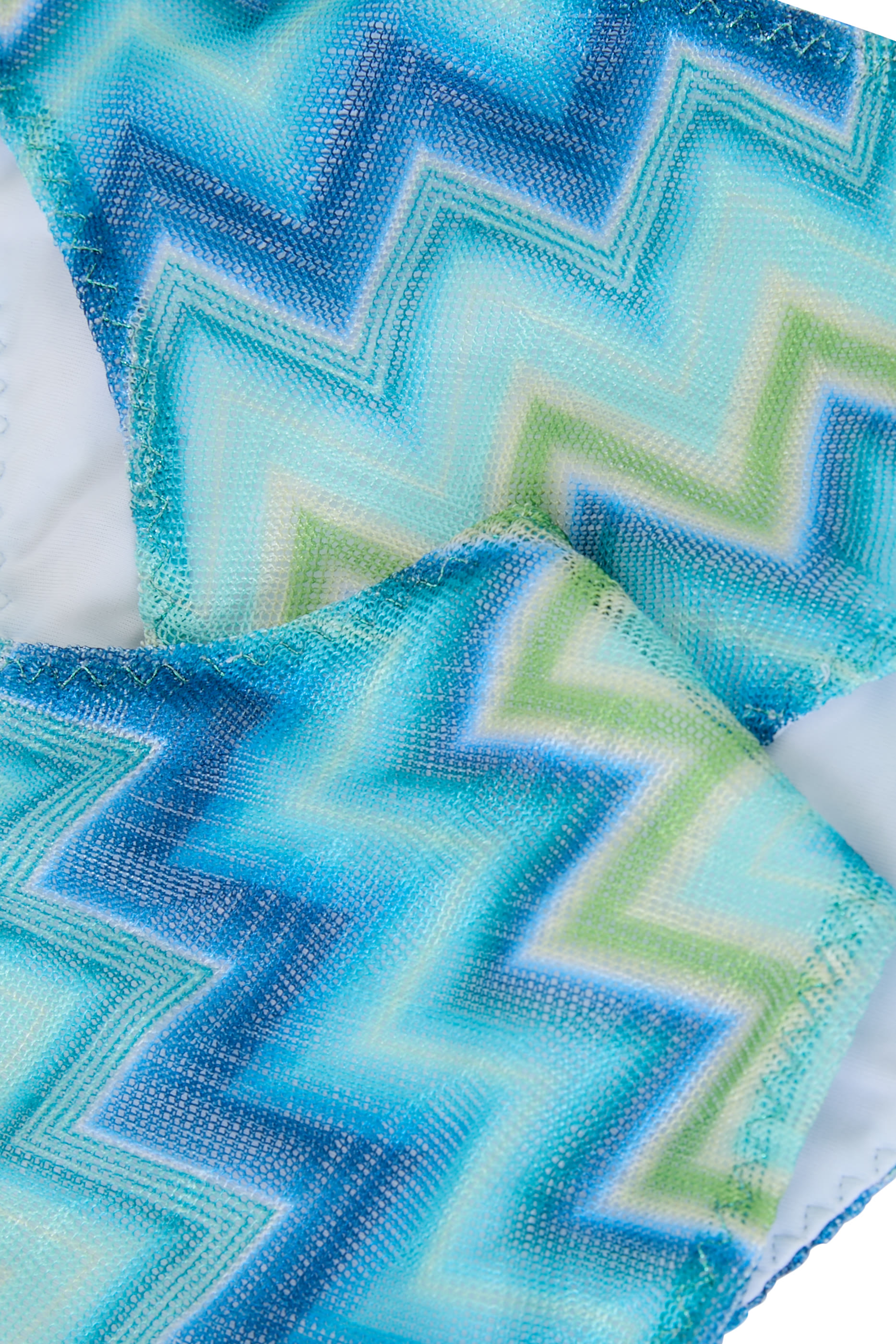 Zigzag One-Shoulder Bikini Set