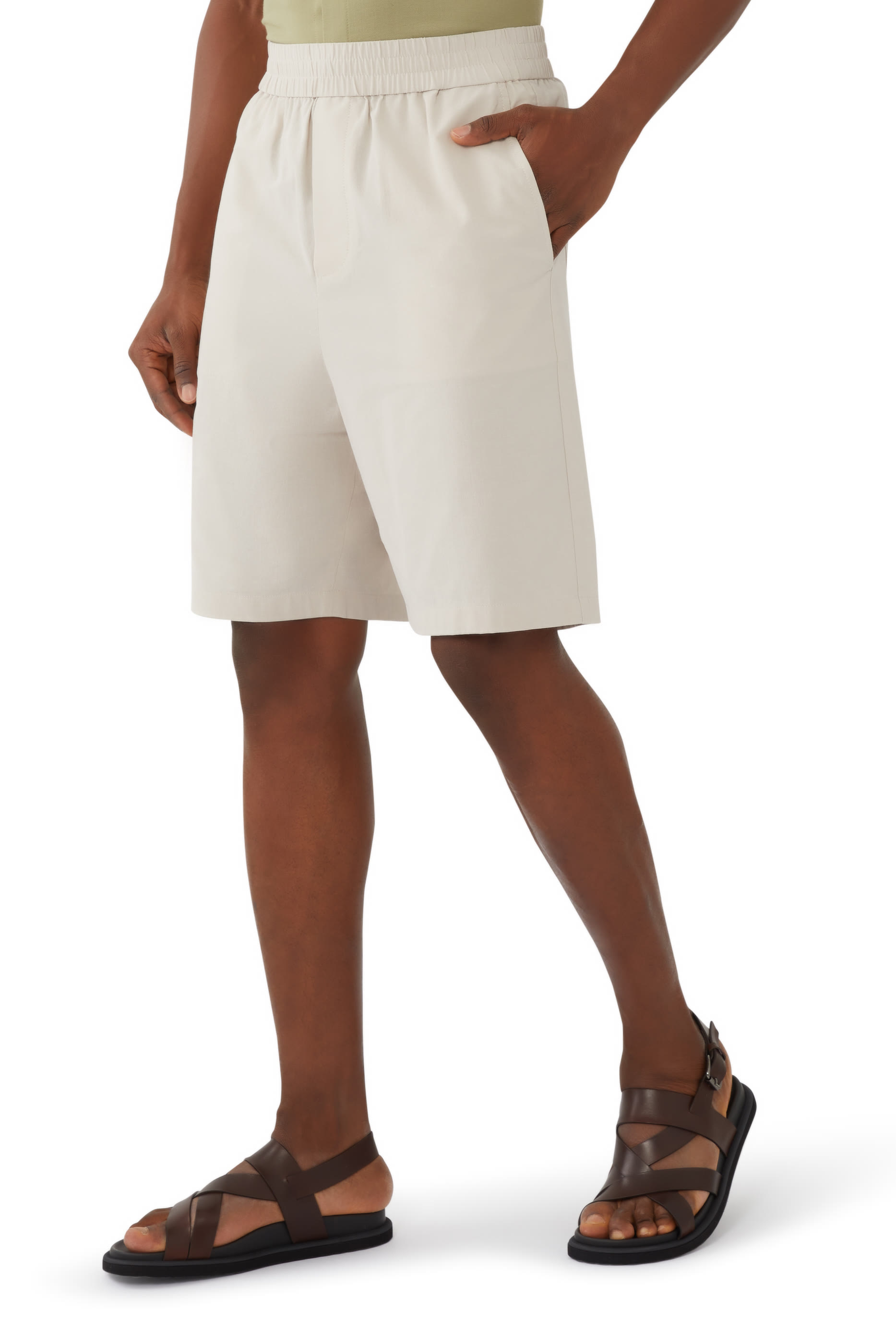 Elasticated Cotton Waist Bermuda