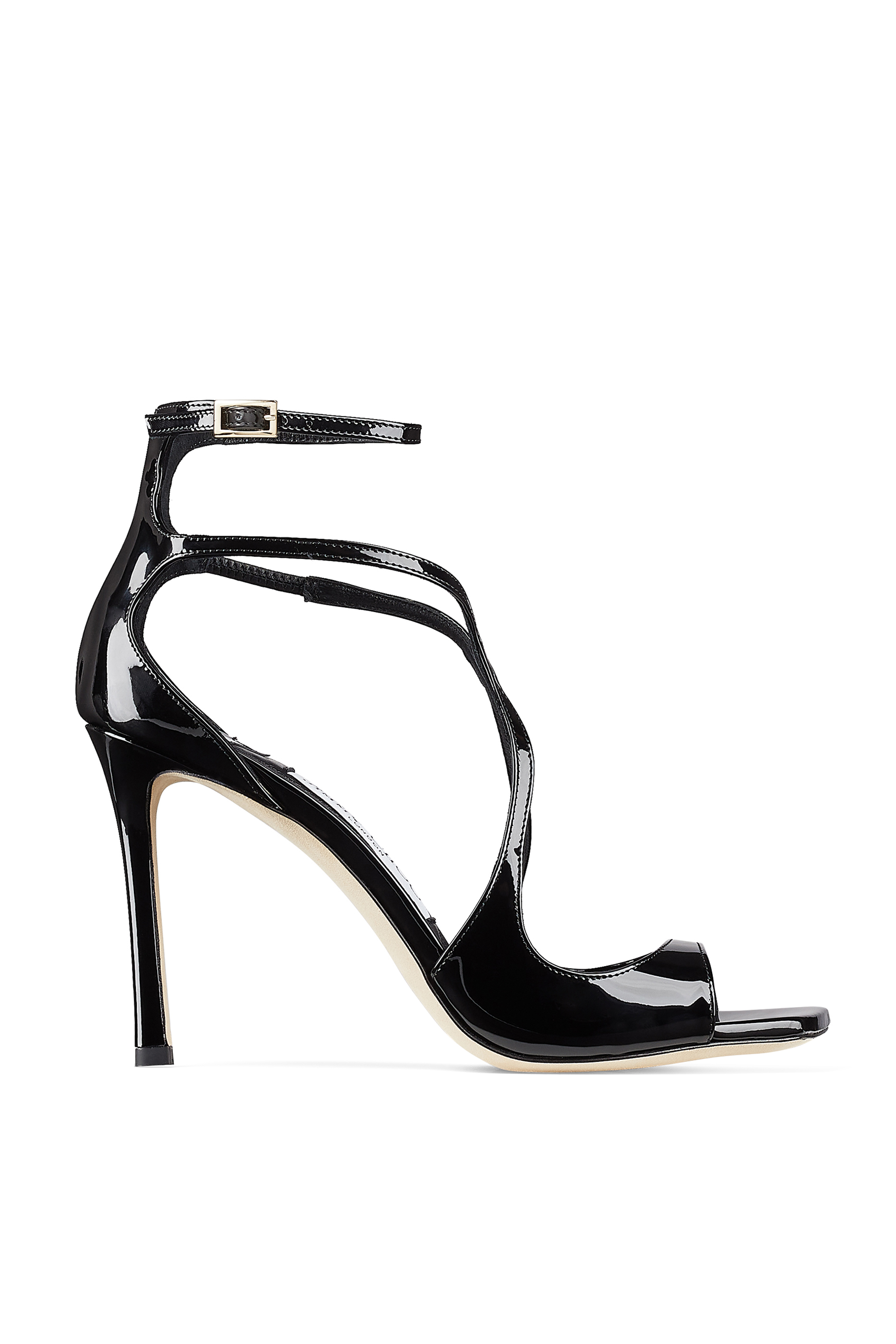 Buy Jimmy Choo Azia 95 Patent Leather Sandals for | Bloomingdale's KSA