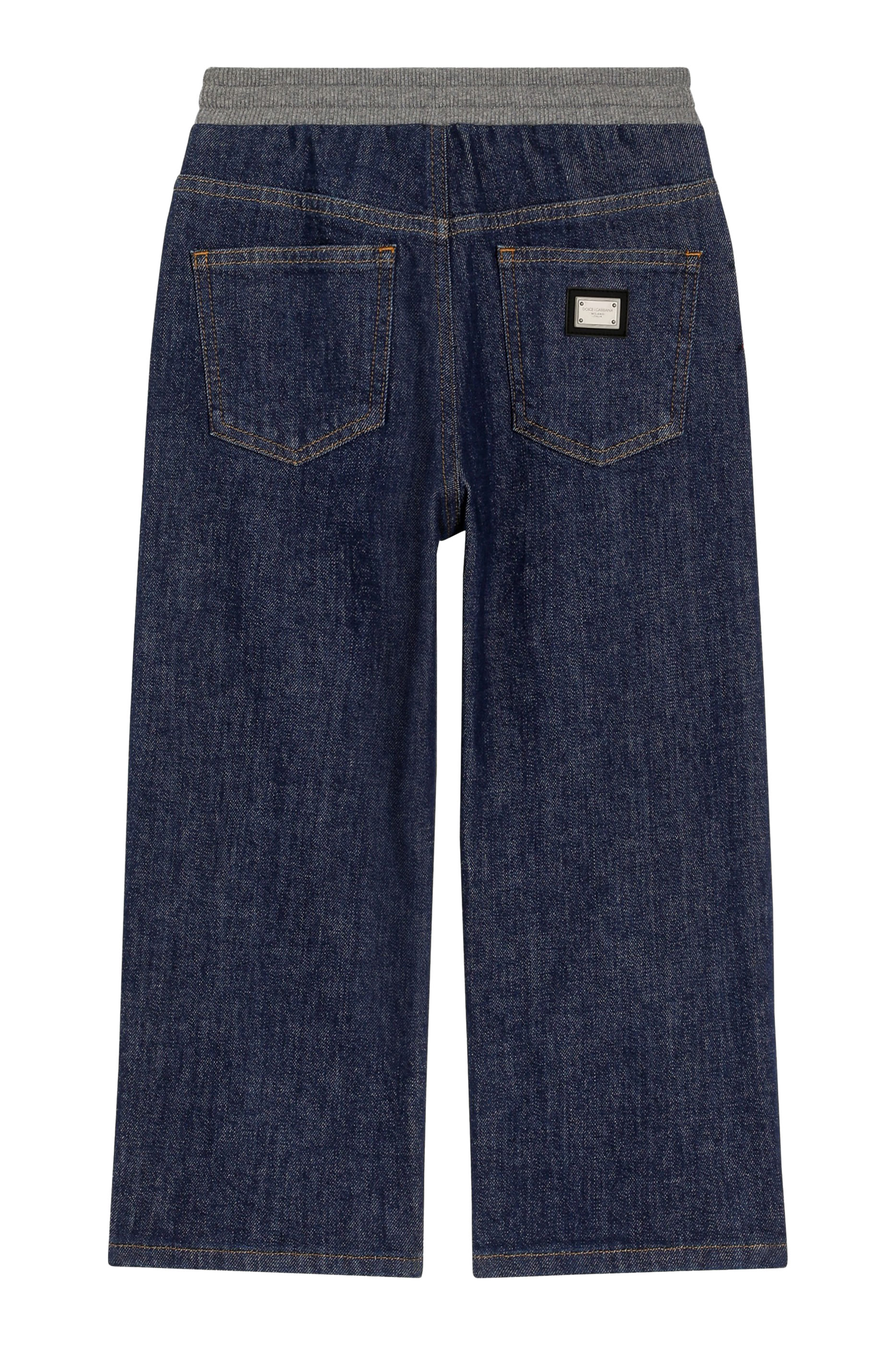 Kids Embroidery 5-Pocket Denim Trousers