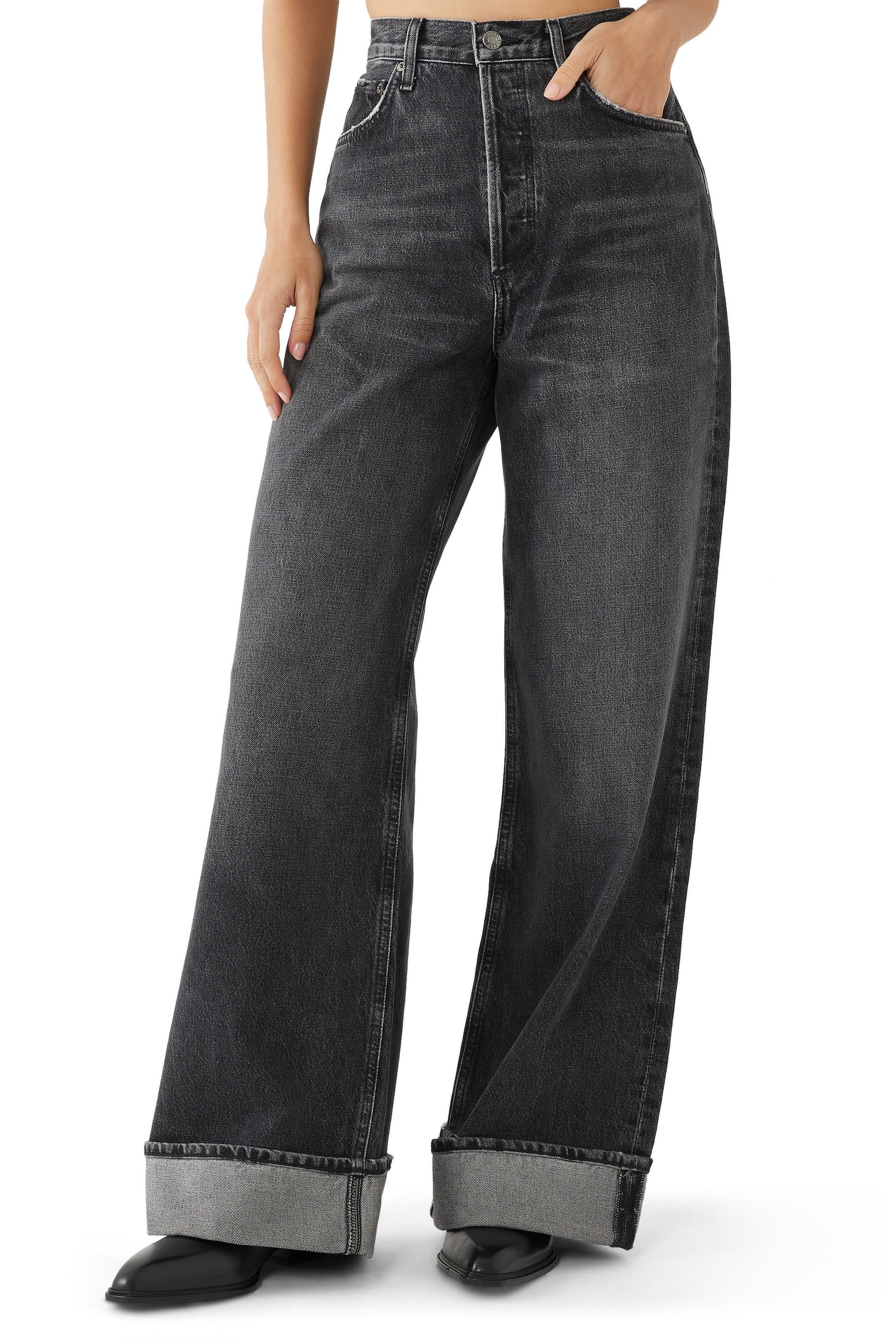 Dame High-Rise Wide-Leg Pants