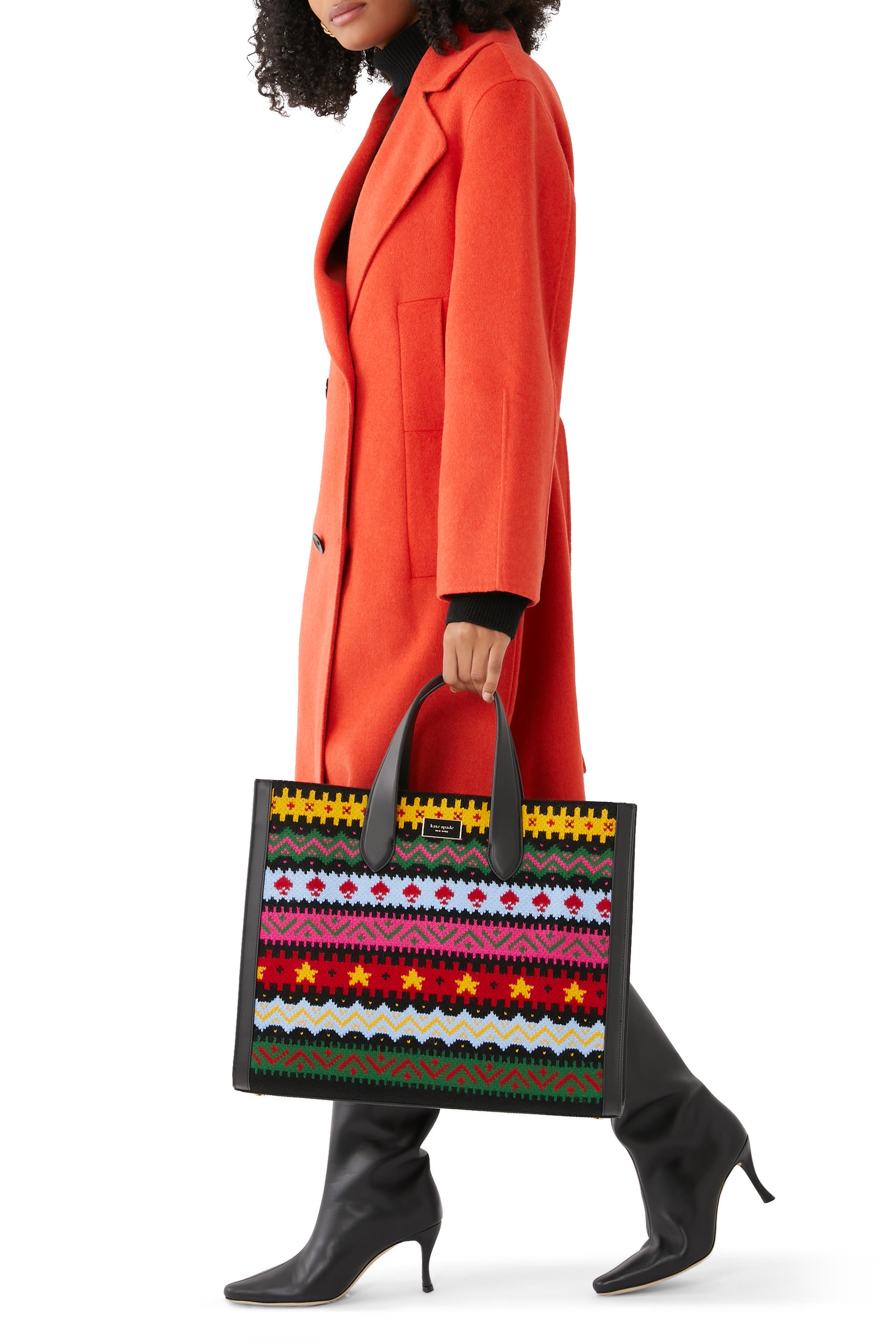 Manhattan Carnival Fair Isle Large Tote Bag