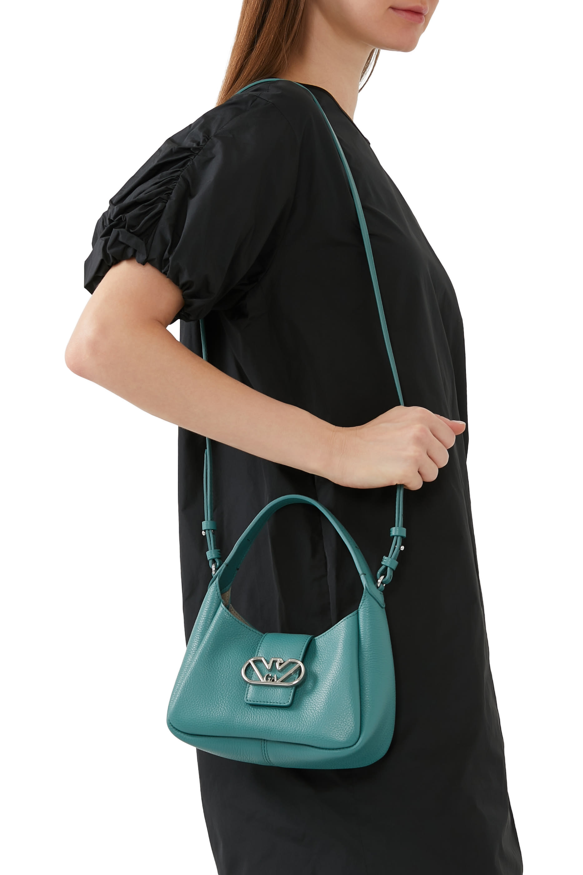 Eagle Buckle Hobo Handbag