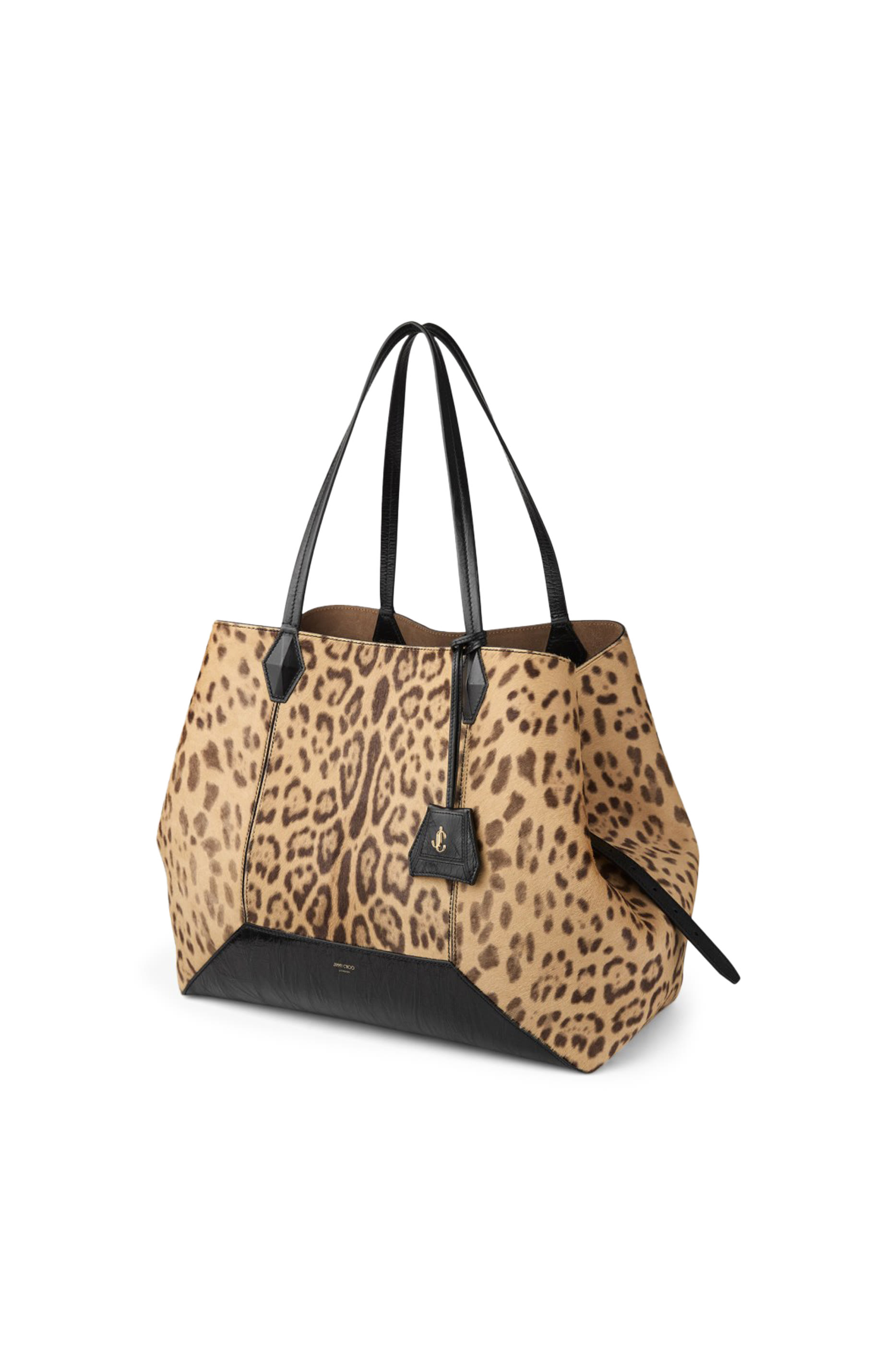 Leopard Print Diamond Tote Bag