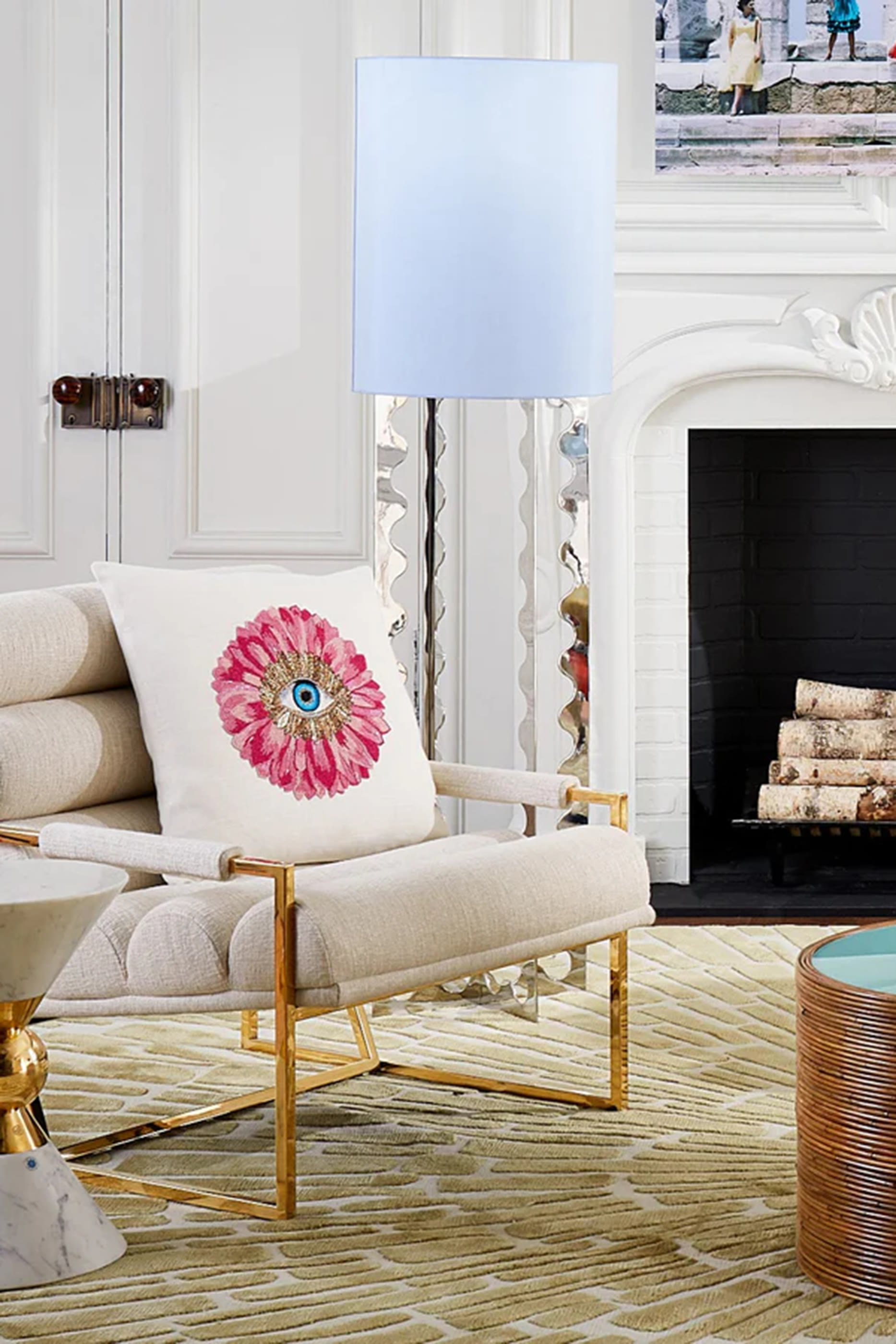 Petals Beaded Pillow