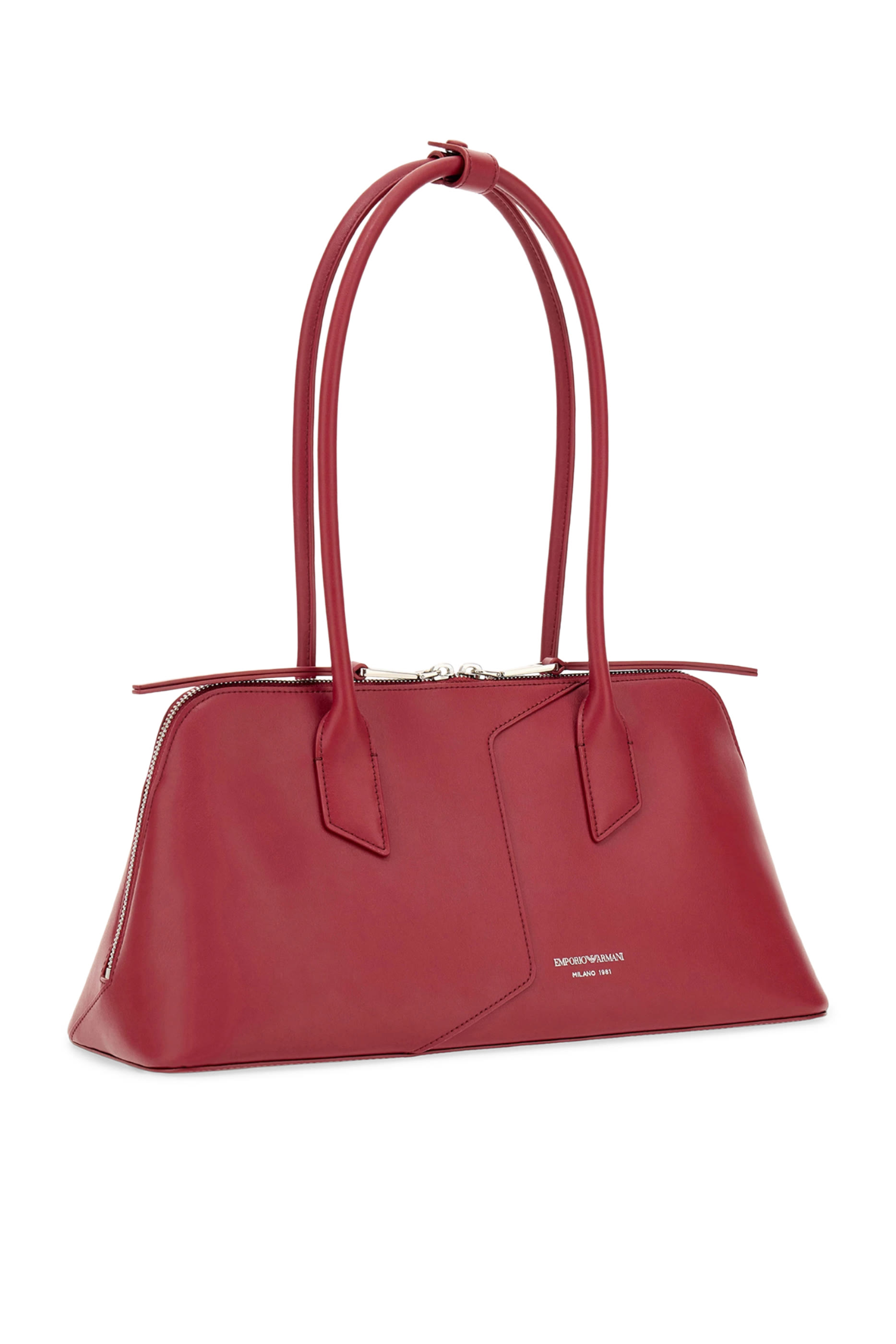 Logo Zip-Closure Top-Handle Handbag
