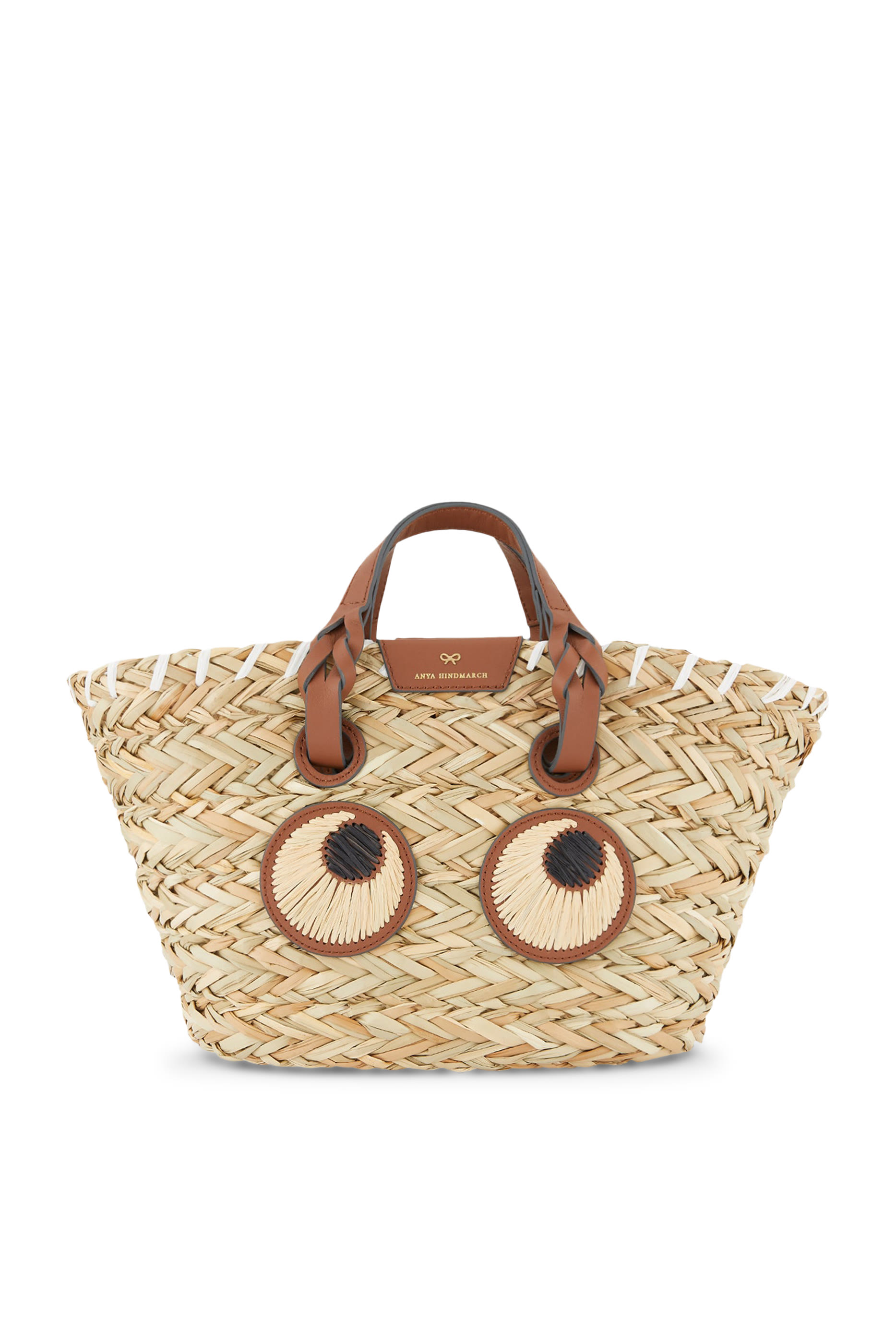 Small Paper Eyes Basket Bag
