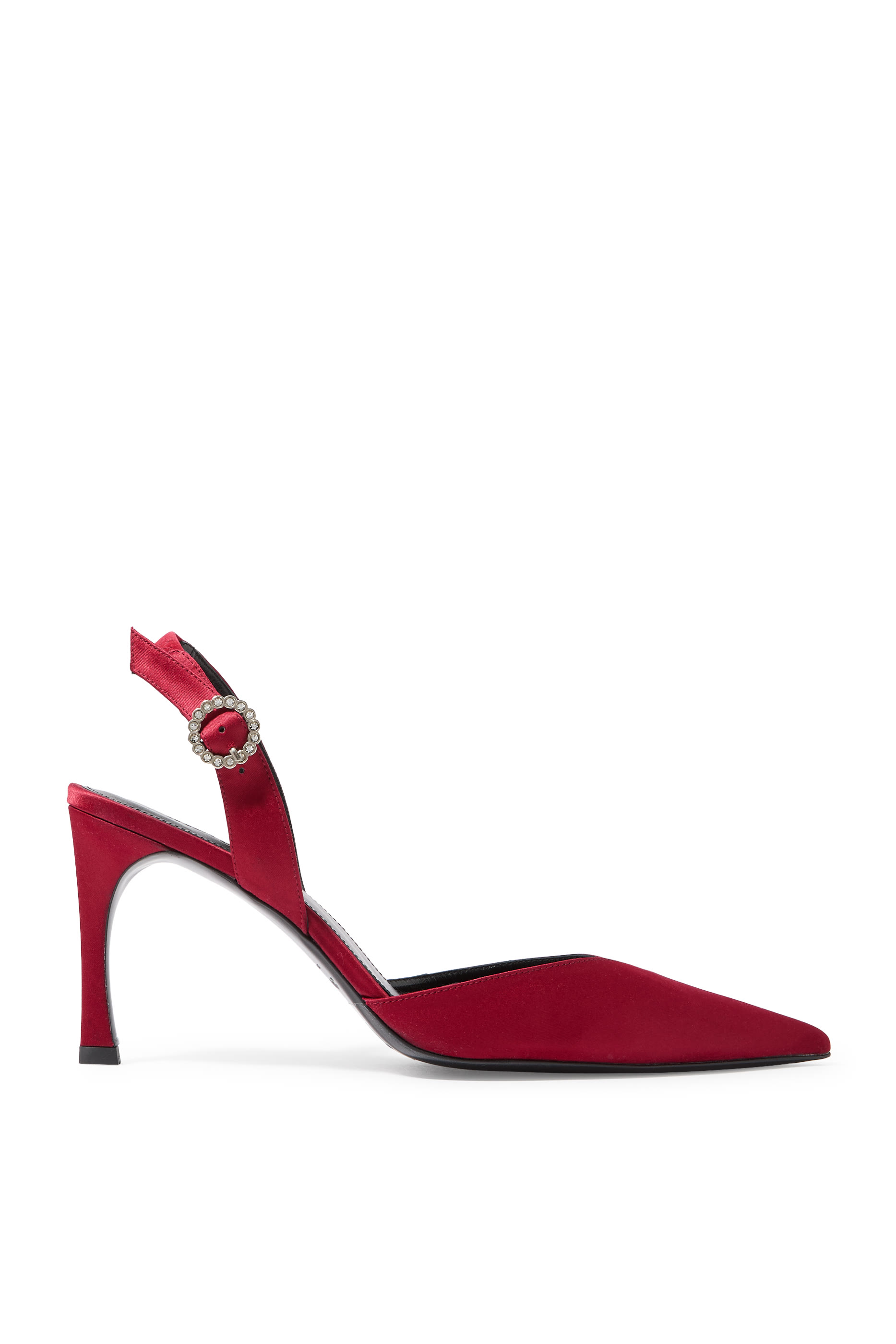 Satin 85 Slingback Pumps