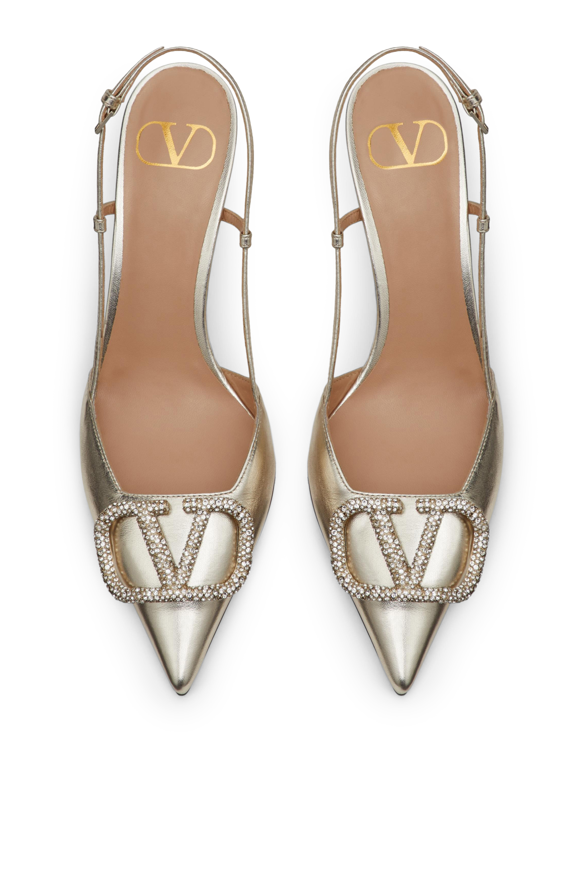 Valentino Garavani 80 V Logo Slingback Pumps