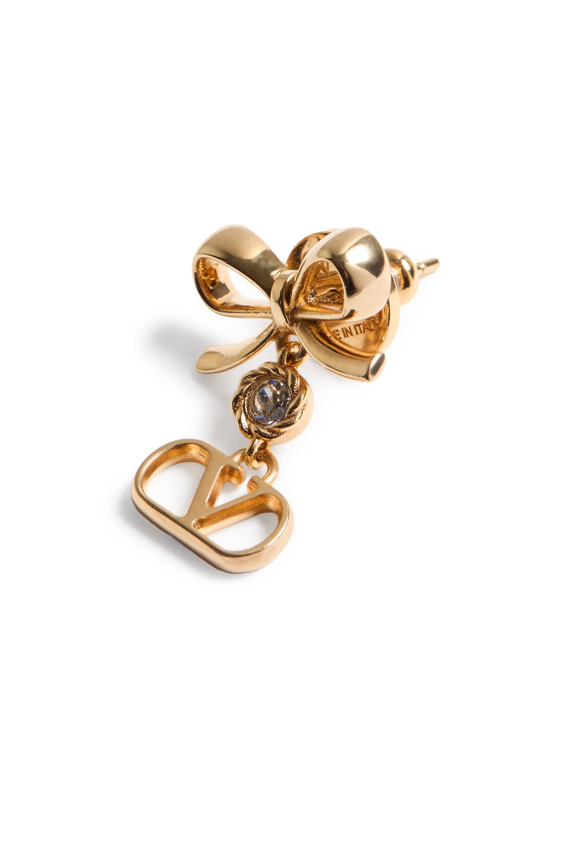 VLogo Signature Earrings in Metal and Swarovski&reg; Crystals 